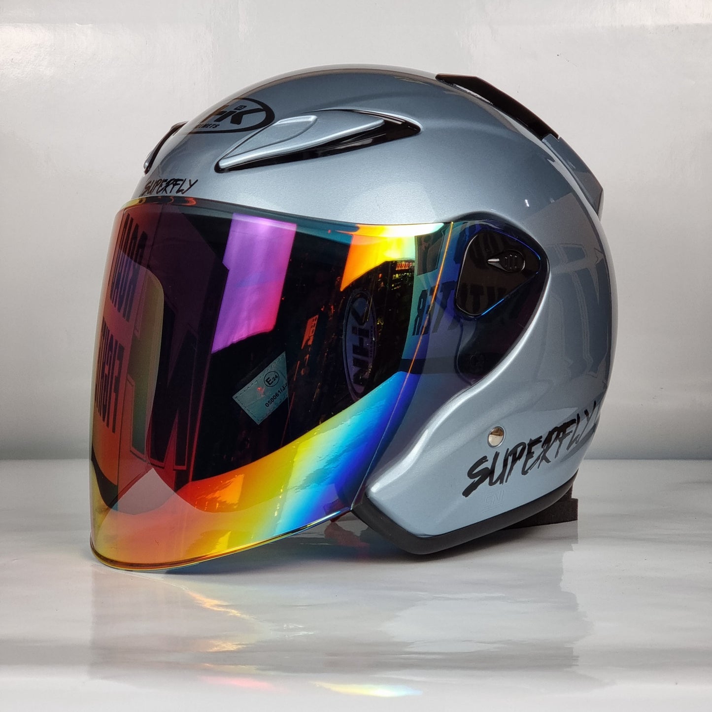 NHK Helmet X SUPERFLY R6 v2 Solid (Zephyr White Glossy)