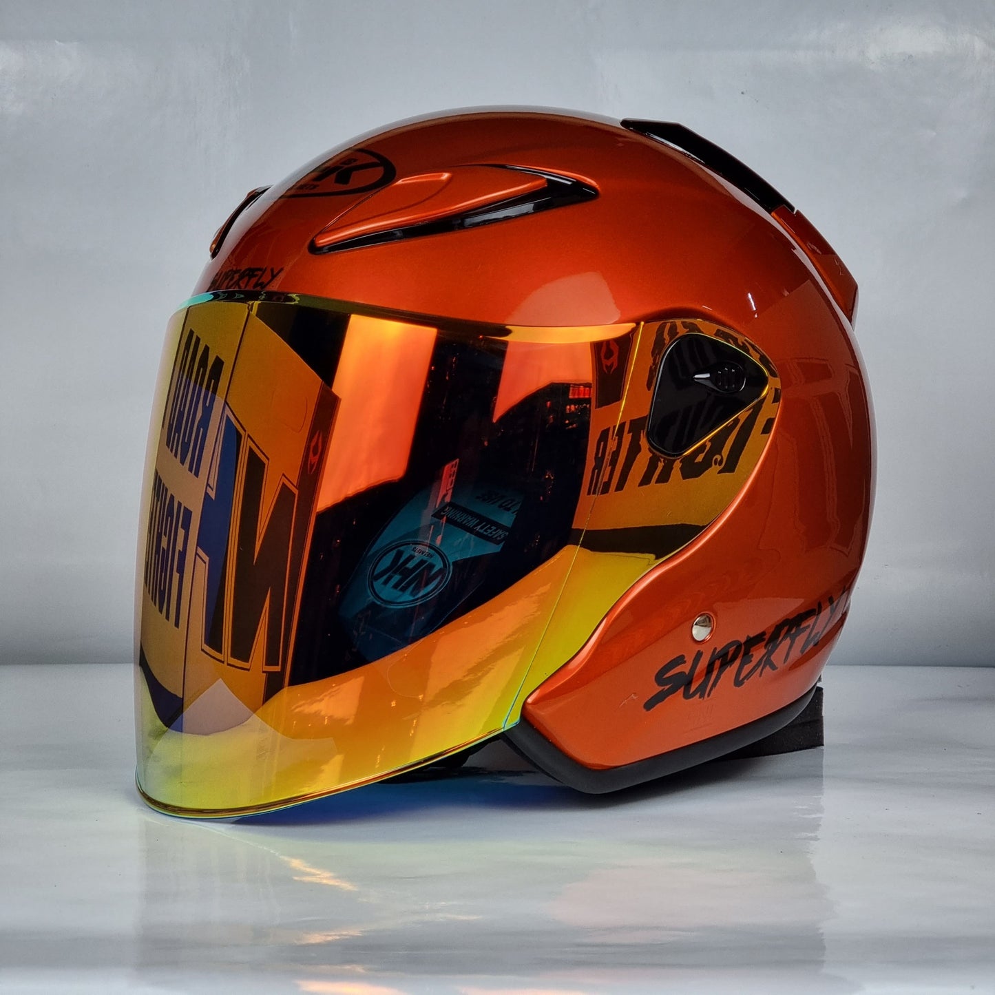NHK Helmet X SUPERFLY R6 v2 Solid (BM Orange Glossy)