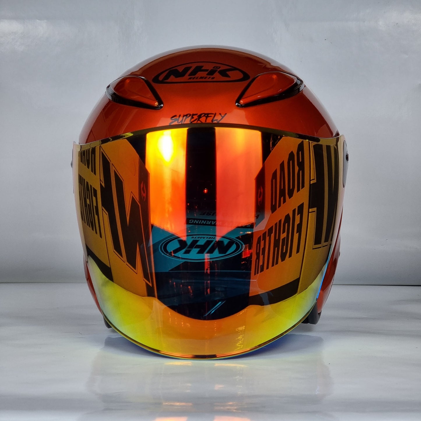 NHK Helmet X SUPERFLY R6 v2 Solid (BM Orange Glossy)