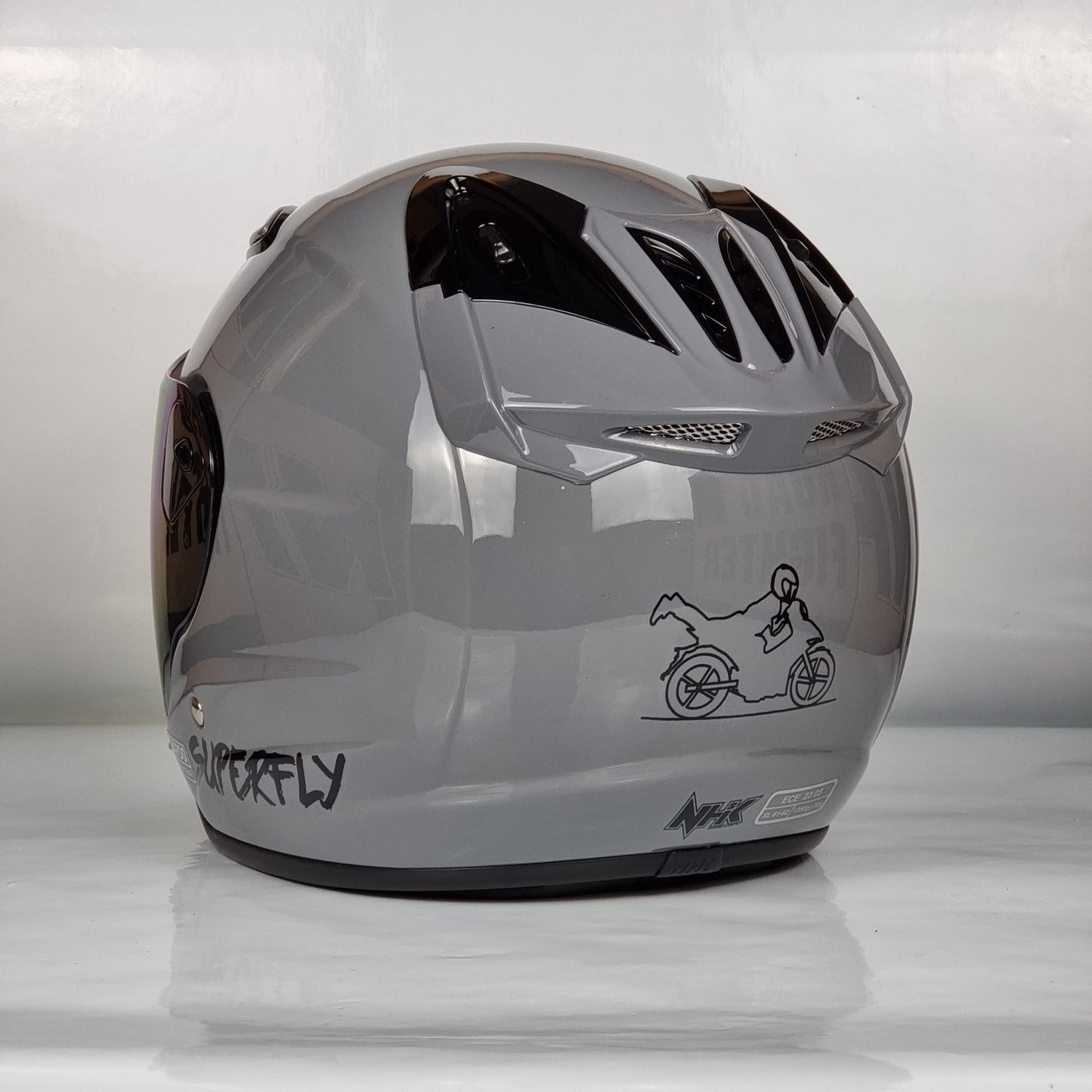 NHK Helmet X SUPERFLY R6 v2 Solid (Nardo Grey Glossy)