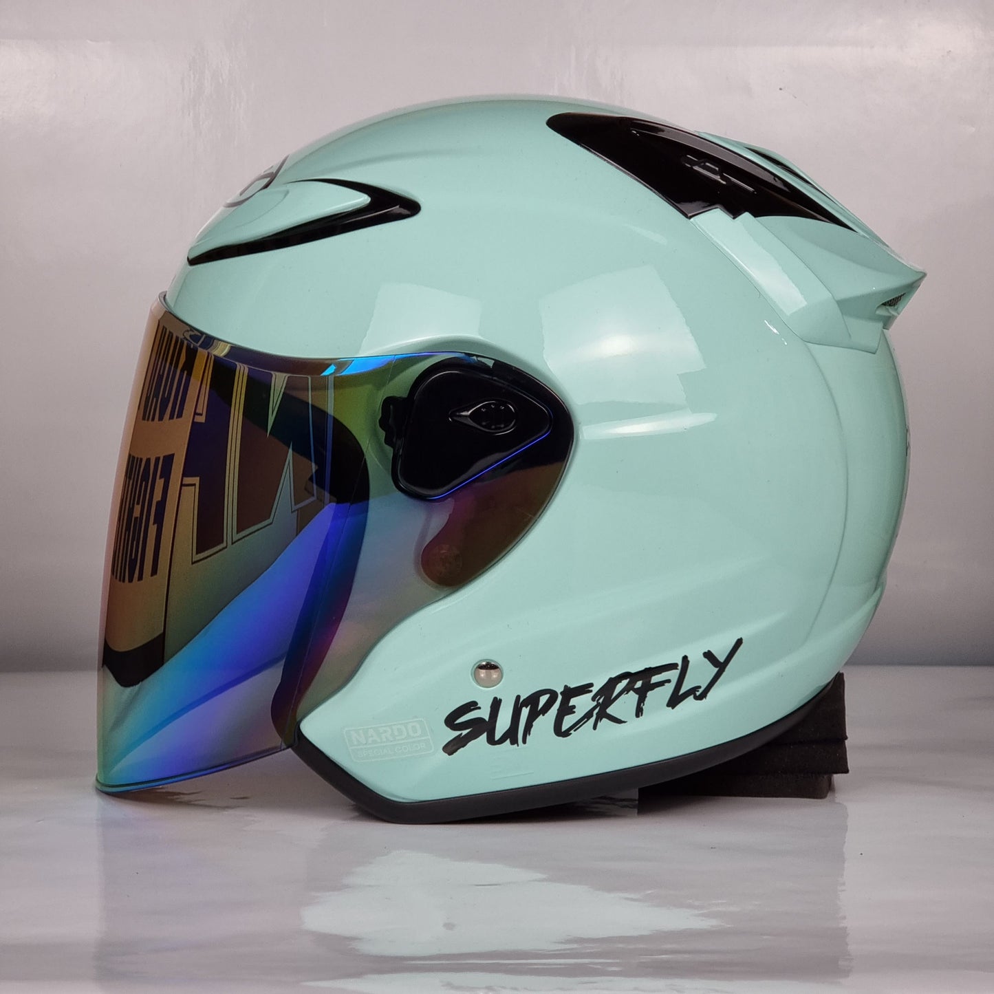 NHK Helmet X SUPERFLY R6 v2 Solid (Nardo Green Glossy)