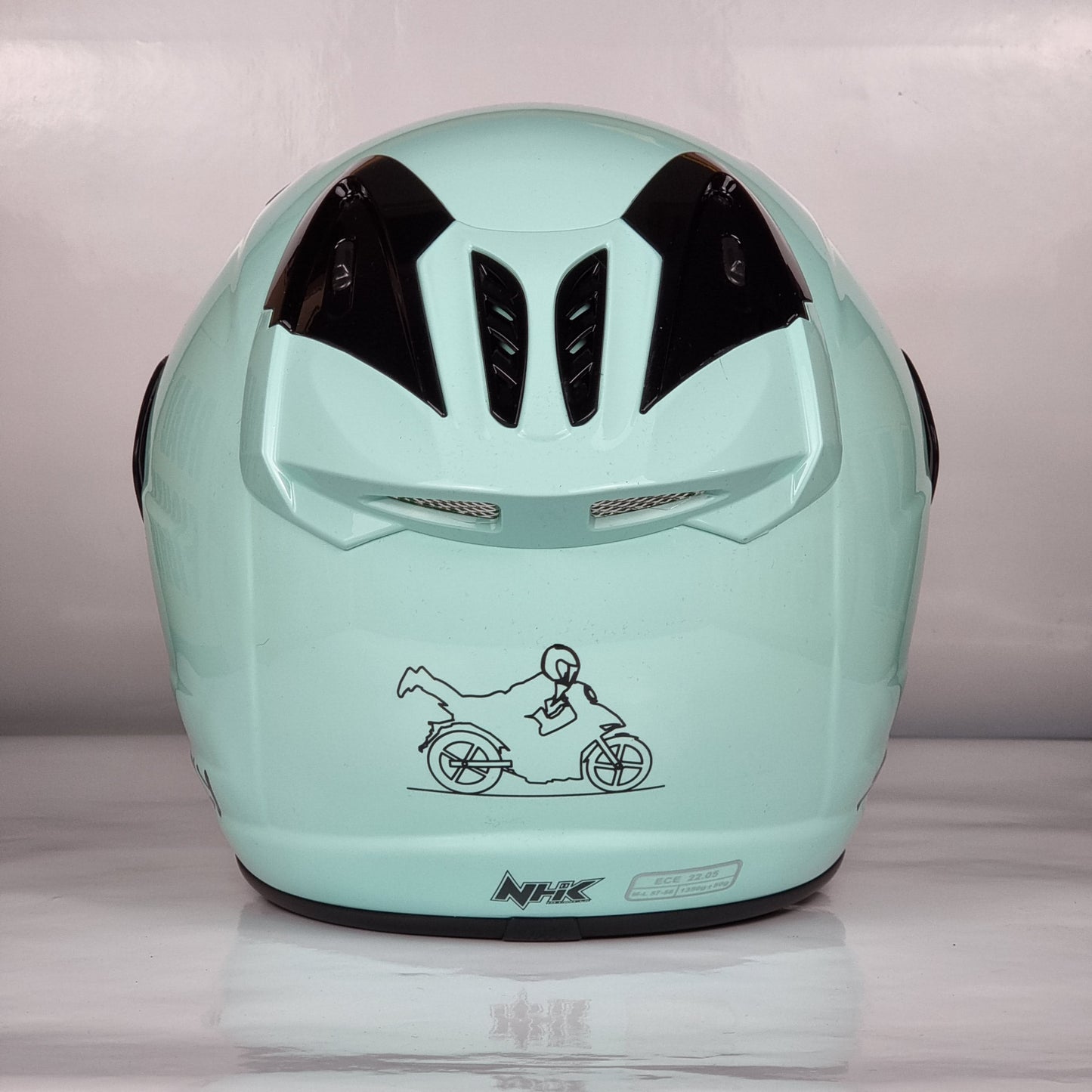 NHK Helmet X SUPERFLY R6 v2 Solid (Nardo Green Glossy)