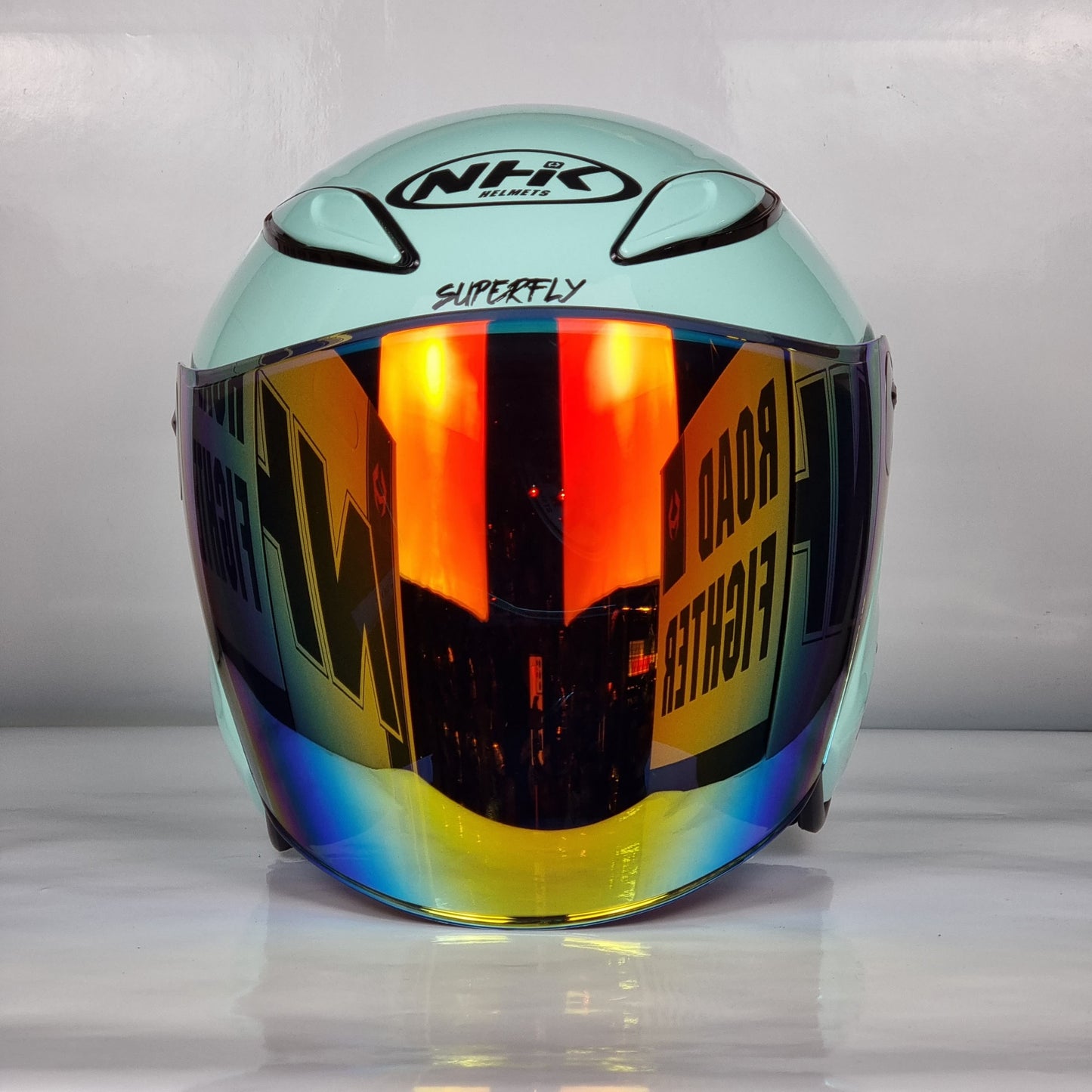 NHK Helmet X SUPERFLY R6 v2 Solid (Nardo Green Glossy)