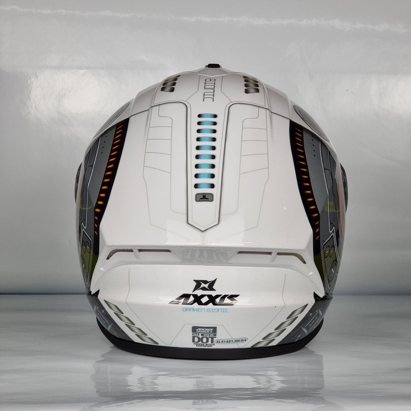 Axxis Helmet Draken S Bionic (A0 Blanco Perla Brillo)