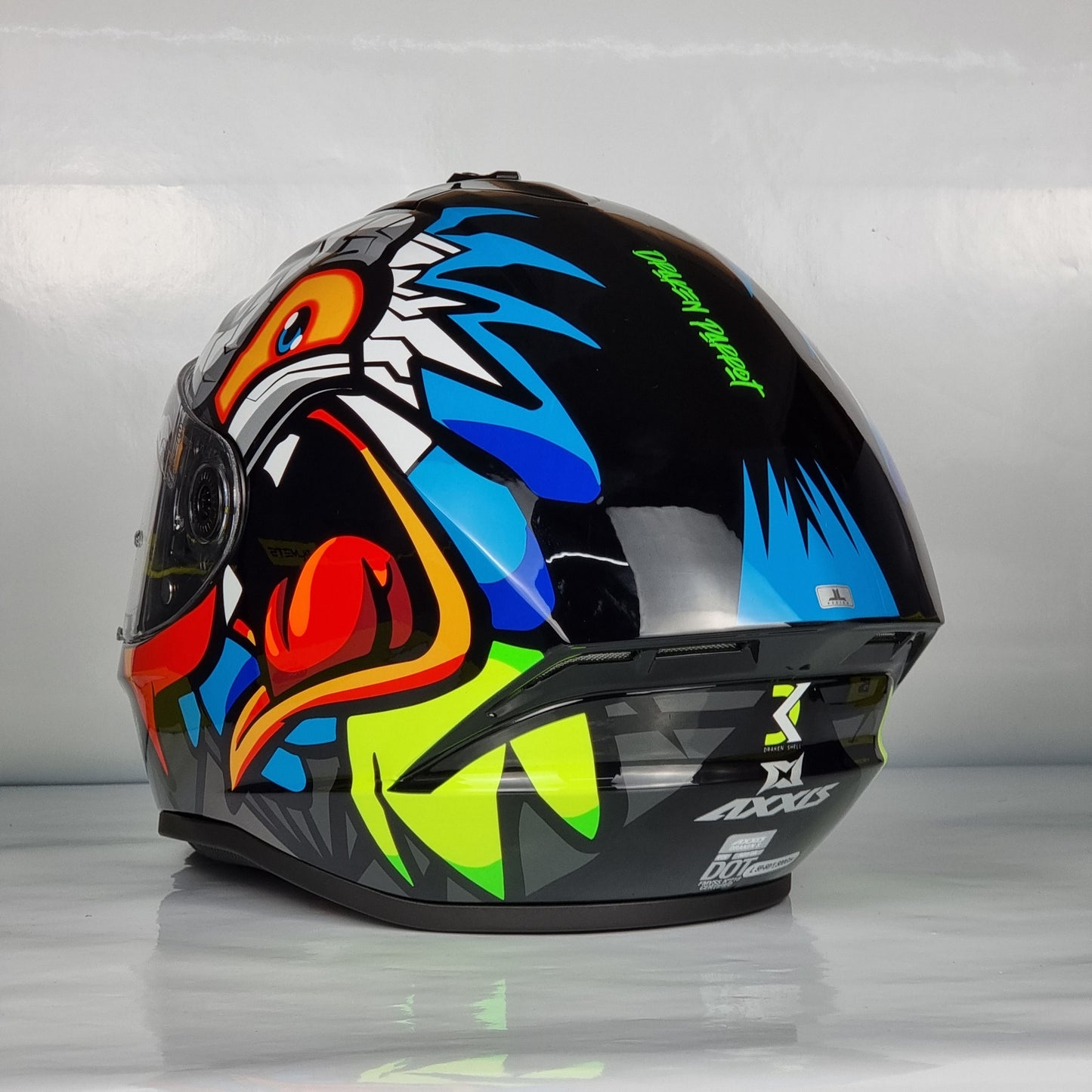 Axxis Helmet Draken S Parrot (A1 Gloss Black)