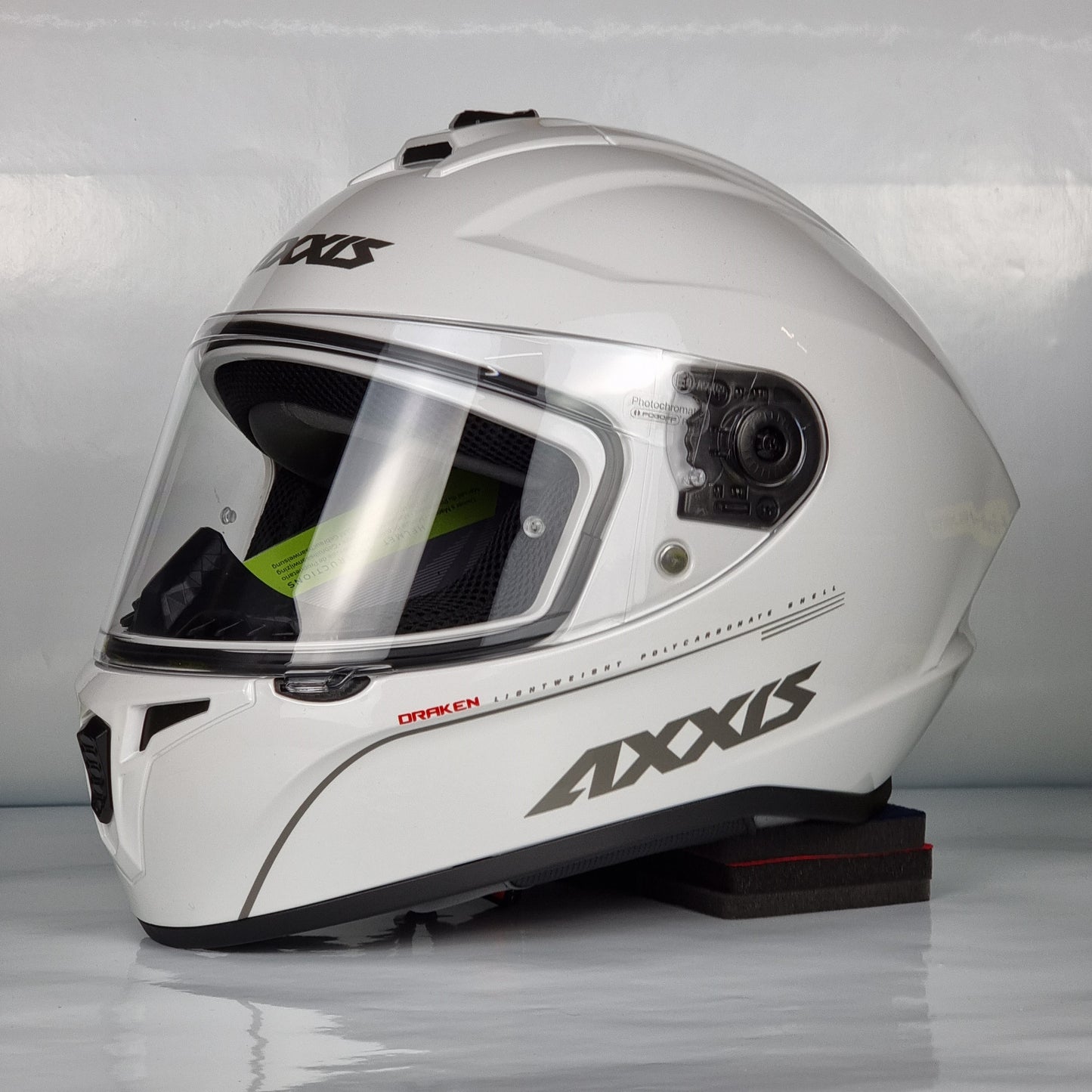 Axxis Helmet Draken S Solid (V.2 Gloss Pearl White)