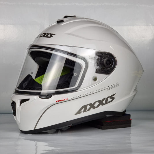 Axxis Helmet Draken S Solid (V.2 Gloss Pearl White)