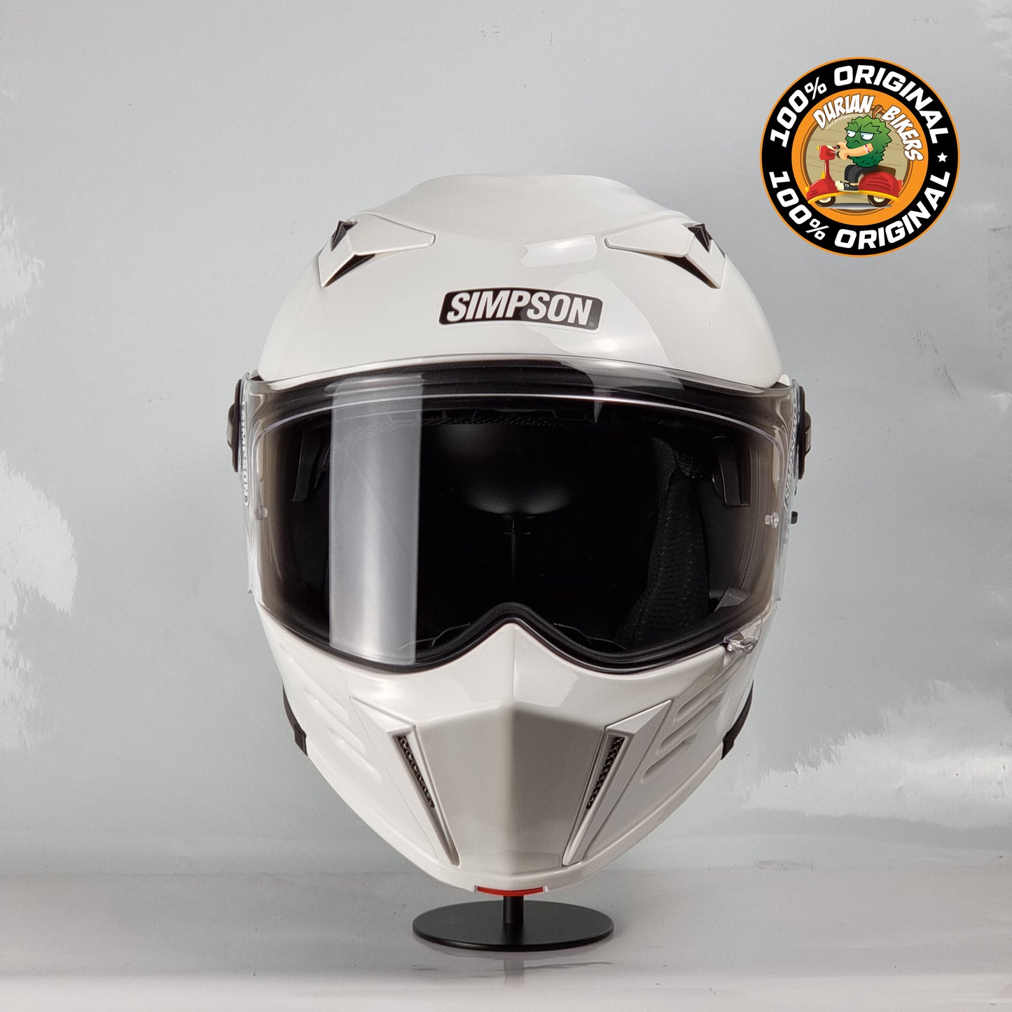 Simpson Helmet Darksome Bandit (Gloss White)