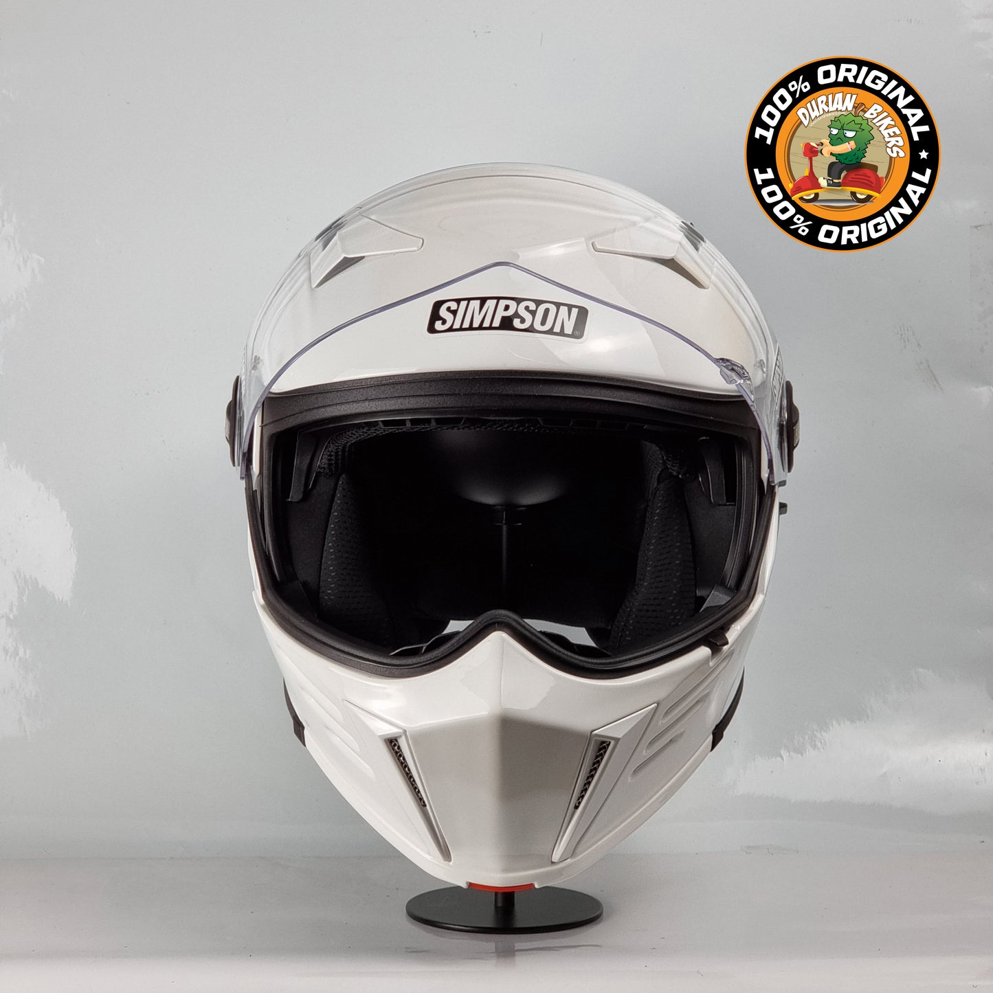 Simpson Helmet Darksome Bandit (Gloss White)