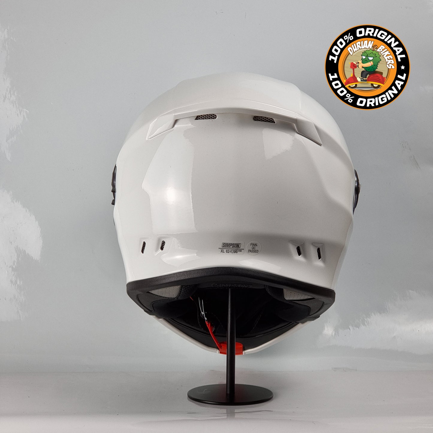 Simpson Helmet Darksome Bandit (Gloss White)