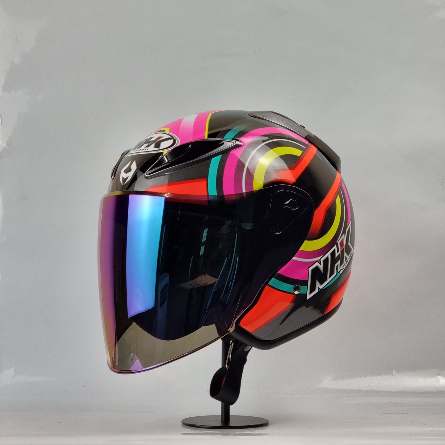 NHK Helmet R6 v2 Xion (Black/Orange Glossy)