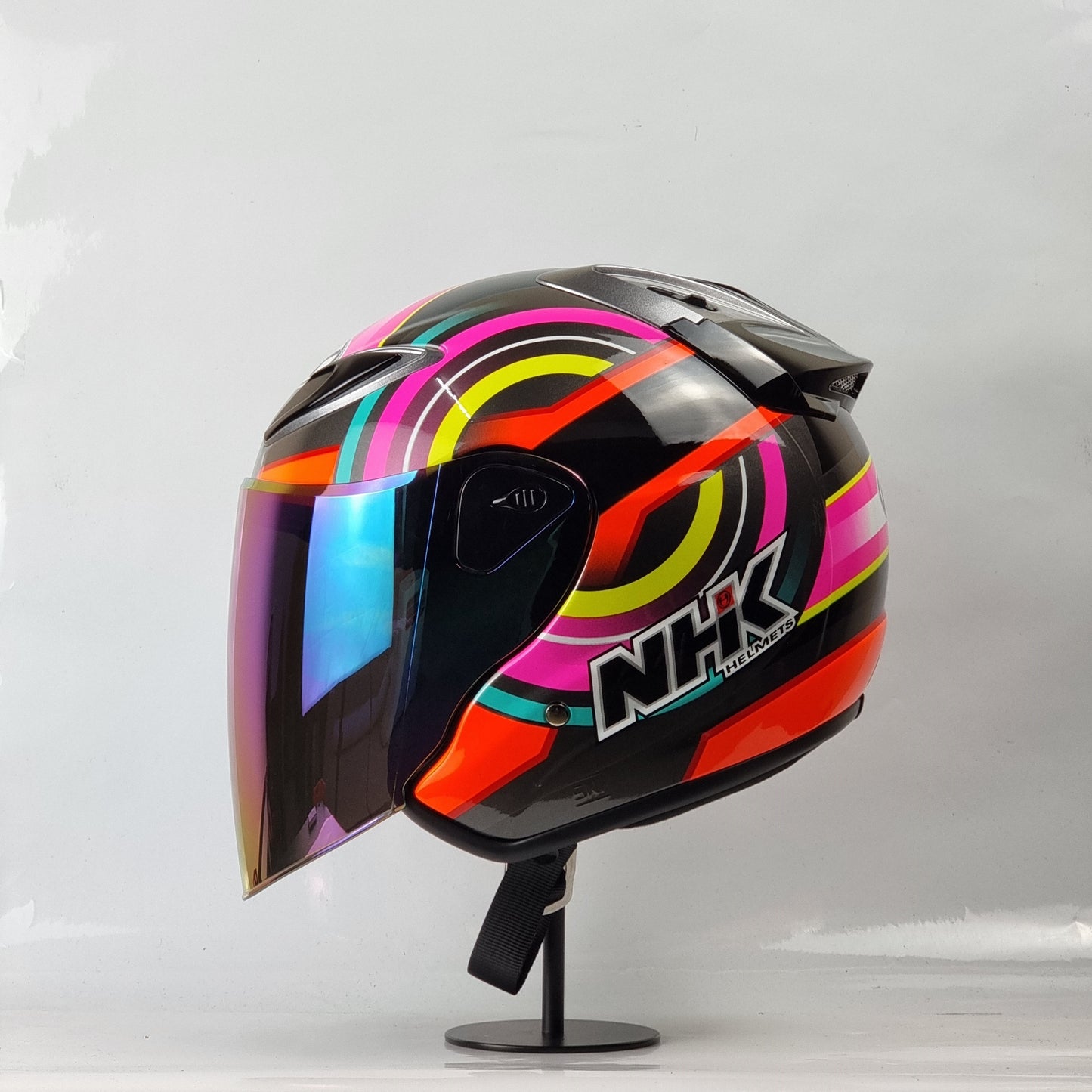 NHK Helmet R6 v2 Xion (Black/Orange Glossy)