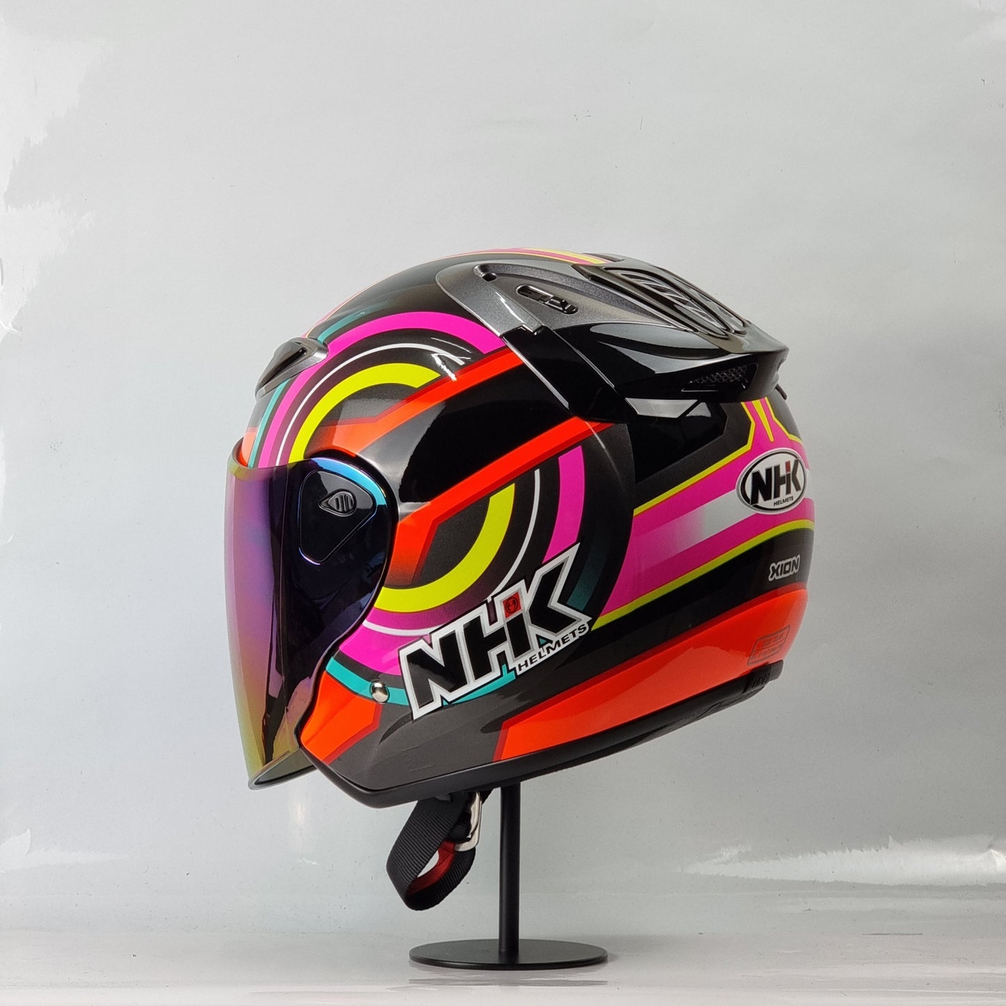 NHK Helmet R6 v2 Xion (Black/Orange Glossy)