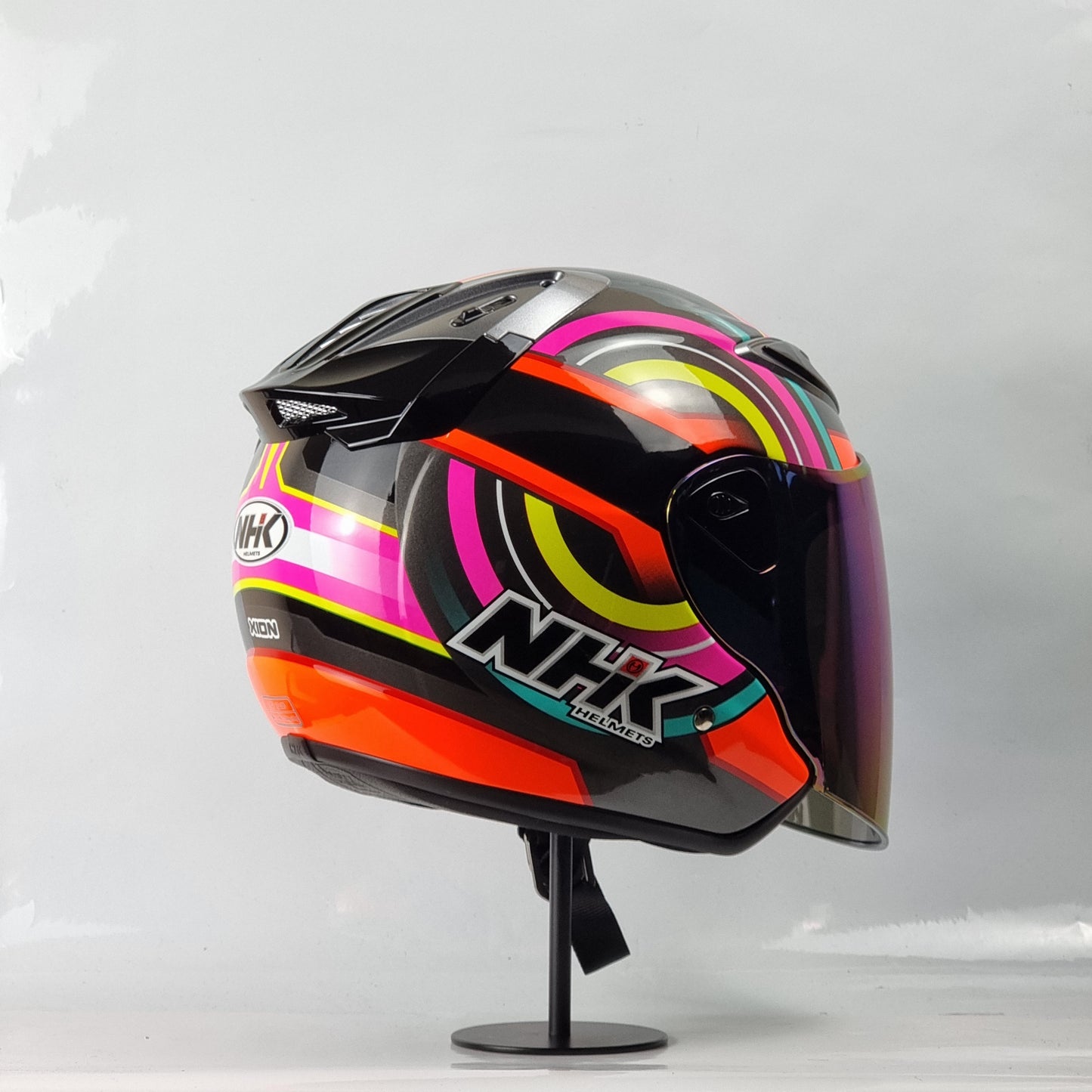 NHK Helmet R6 v2 Xion (Black/Orange Glossy)