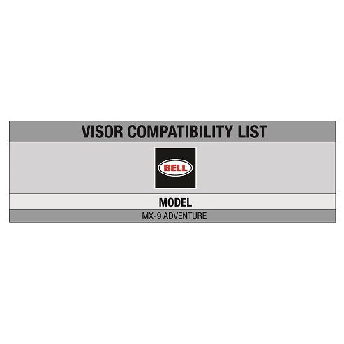 Bell Sparepart MX-9 Adventure Shield (Dark Smoke)