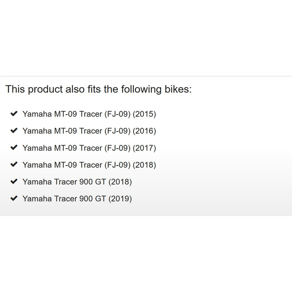 R&G Tank Traction Grip for Yamaha MT-09 Tracer '15- & Tracer 900GT '18- (EZRG919BL)