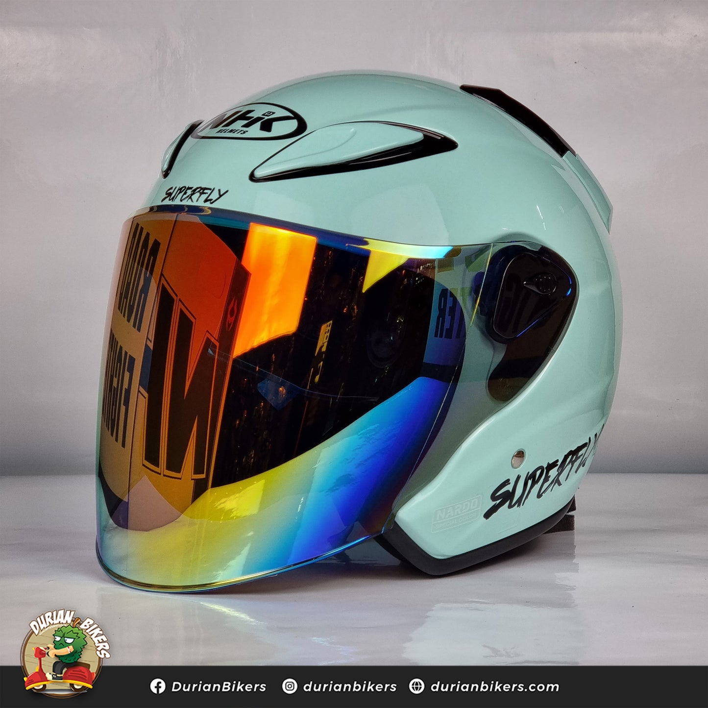NHK Helmet X SUPERFLY R6 v2 Solid (Nardo Green Glossy)