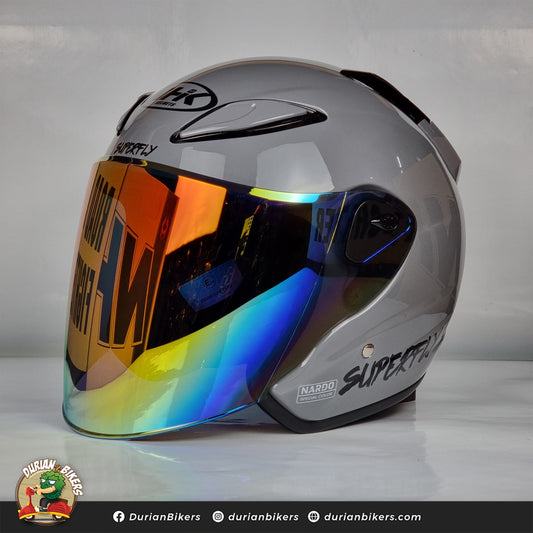 NHK Helmet X SUPERFLY R6 v2 Solid (Nardo Grey Glossy)