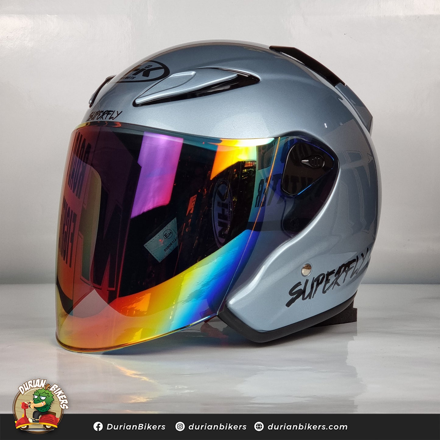 NHK Helmet X SUPERFLY R6 v2 Solid (Zephyr White Glossy)