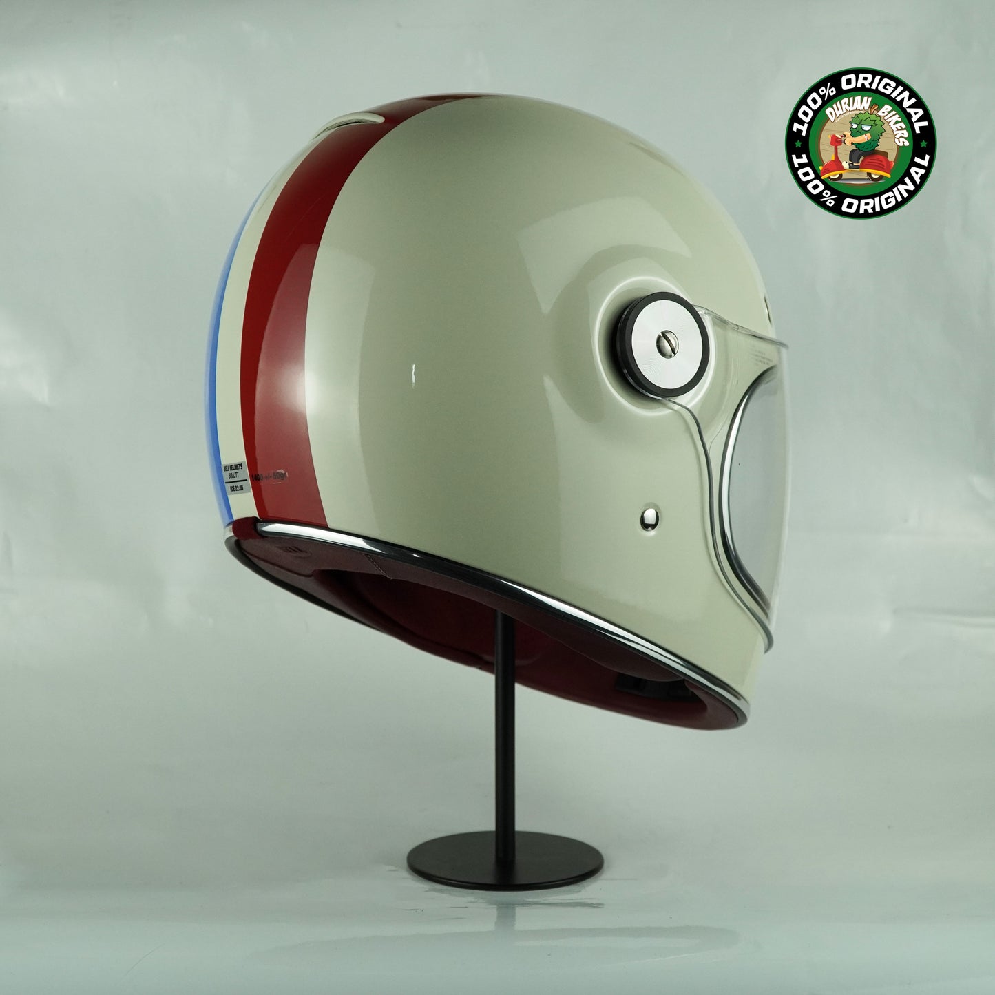 Bell Helmet Bullitt SE (Command Gloss Vintage White/OxBlood/Blue)