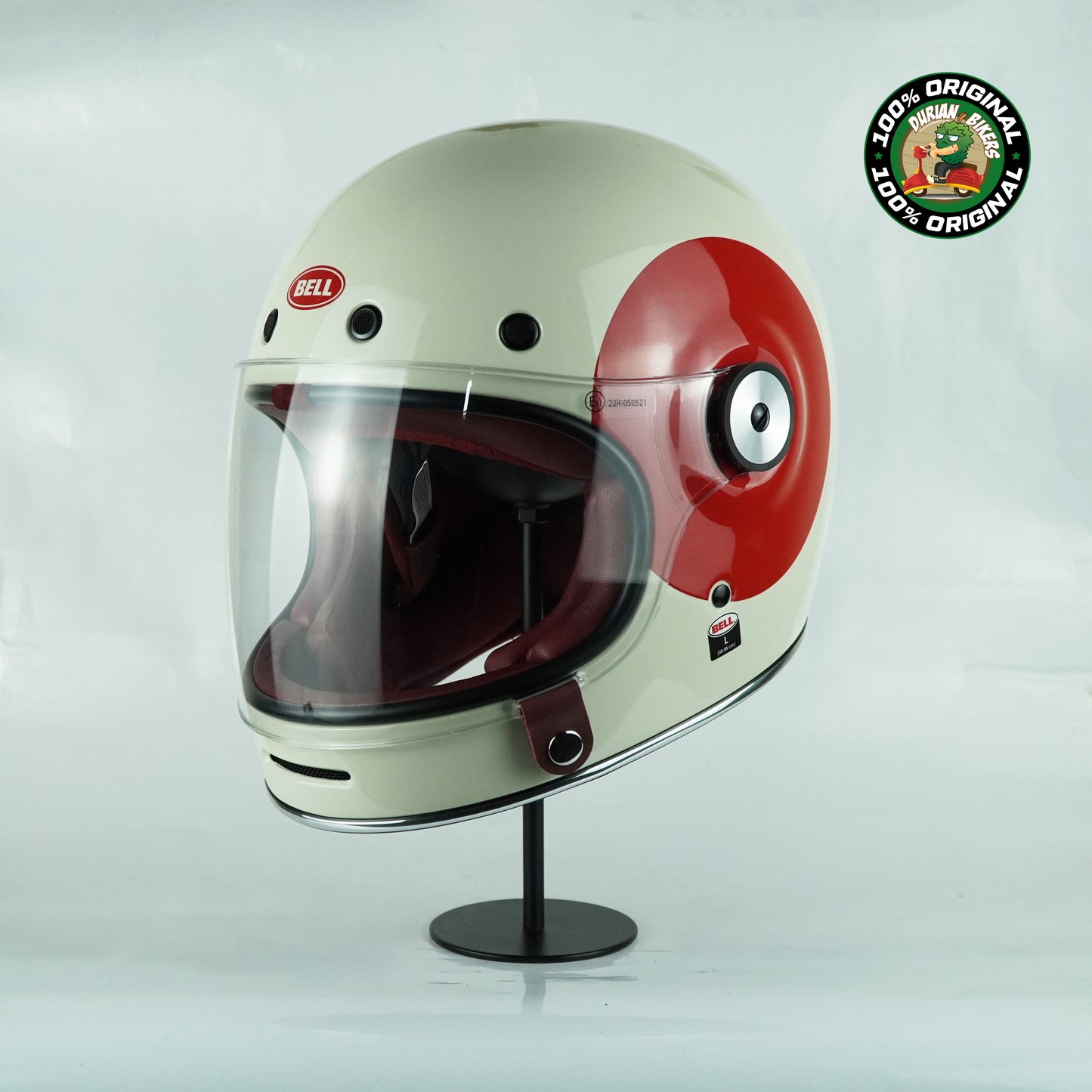Bell Helmet Bullitt SE (TT Gloss Vintage White/Ox Blood)