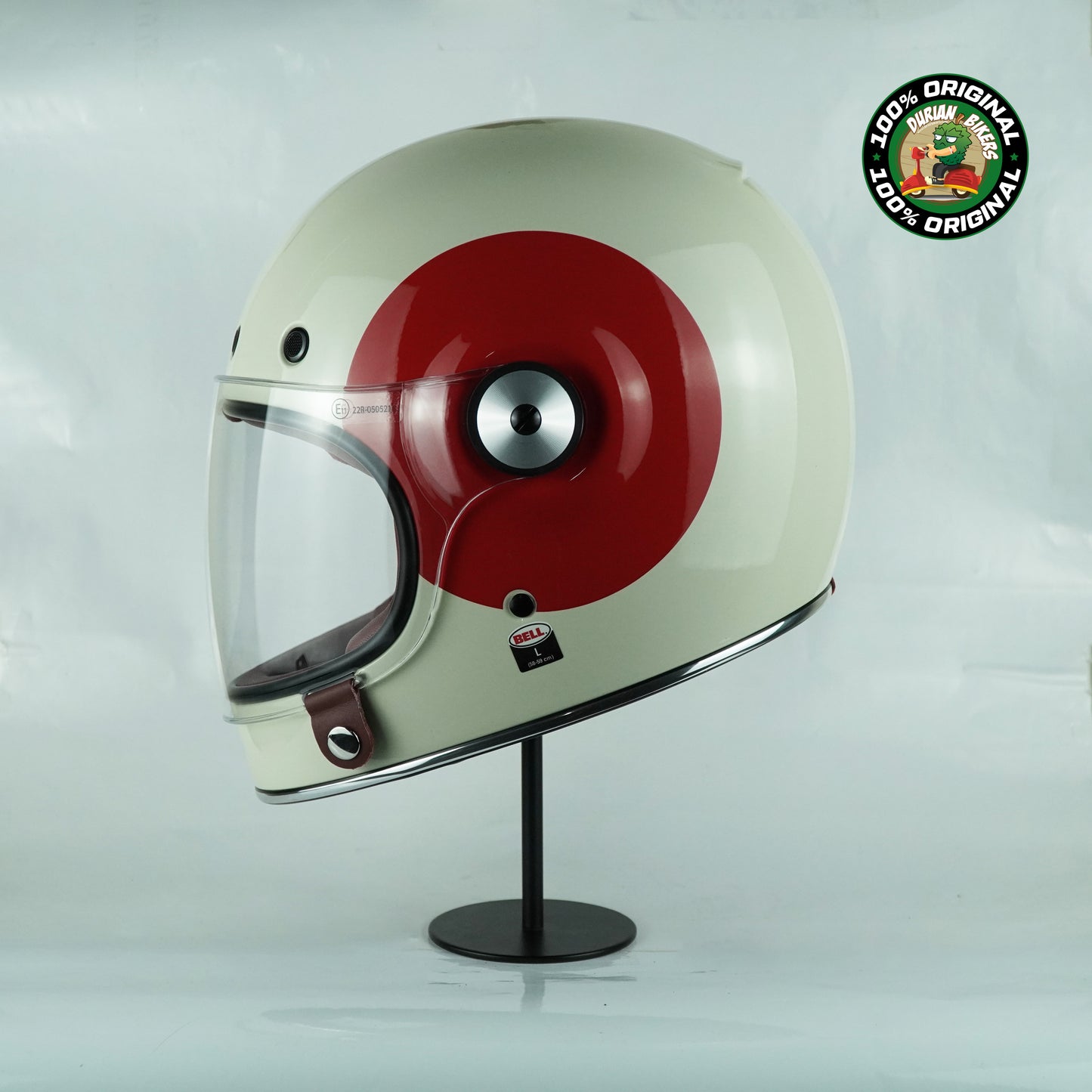 Bell Helmet Bullitt SE (TT Gloss Vintage White/Ox Blood)
