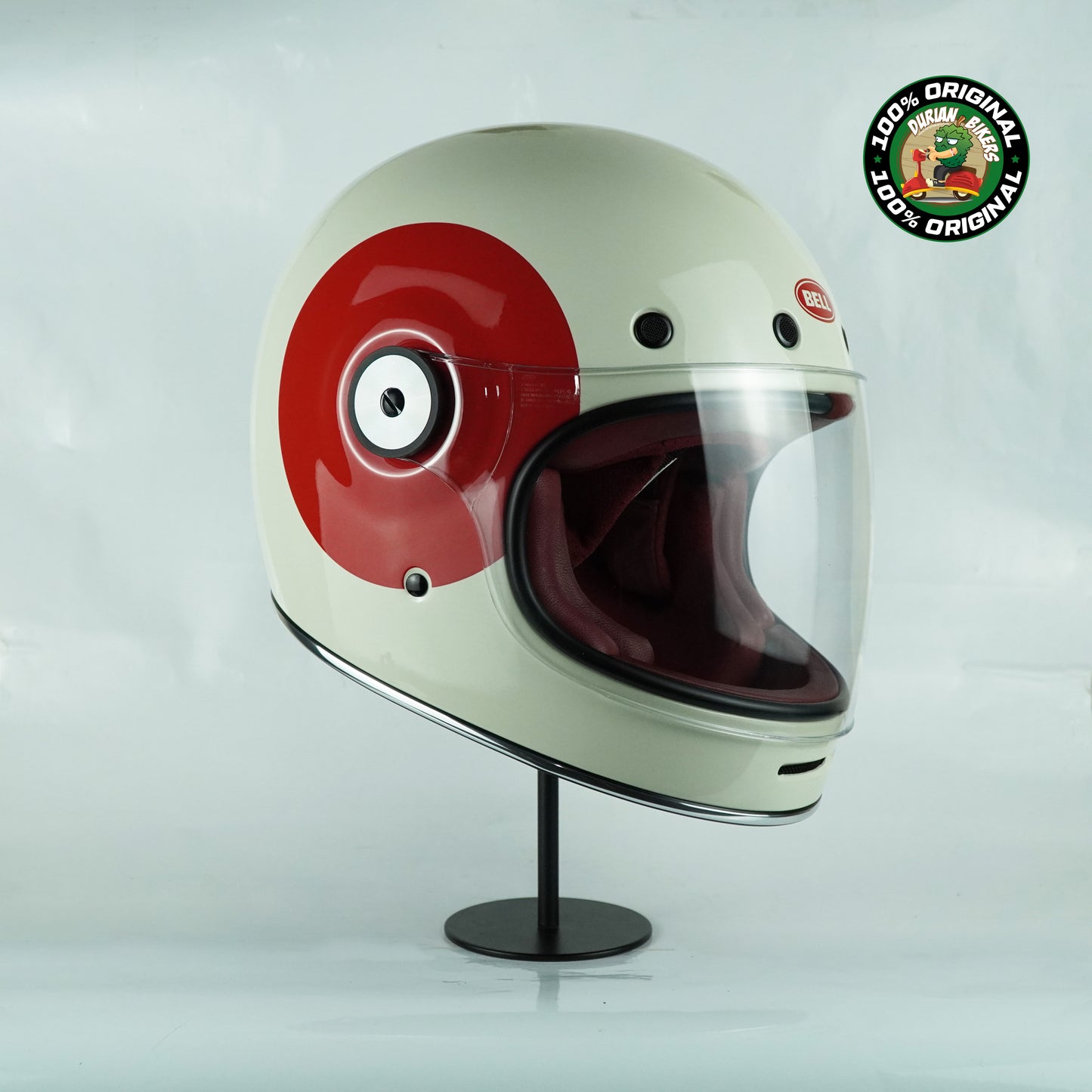 Bell Helmet Bullitt SE (TT Gloss Vintage White/Ox Blood)