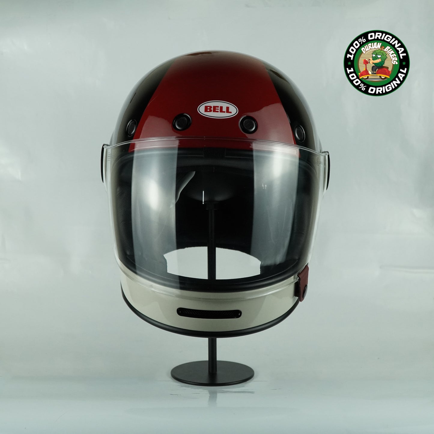 Bell Helmet Bullitt SE (Blazon Gloss Black/Burgundy)