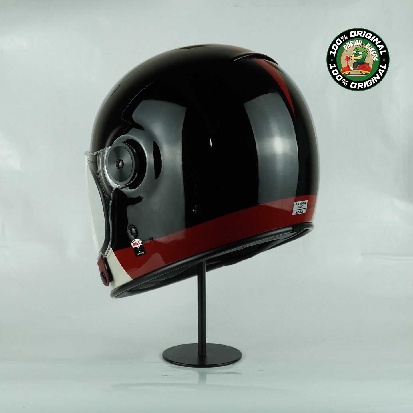 Bell Helmet Bullitt SE (Blazon Gloss Black/Burgundy)