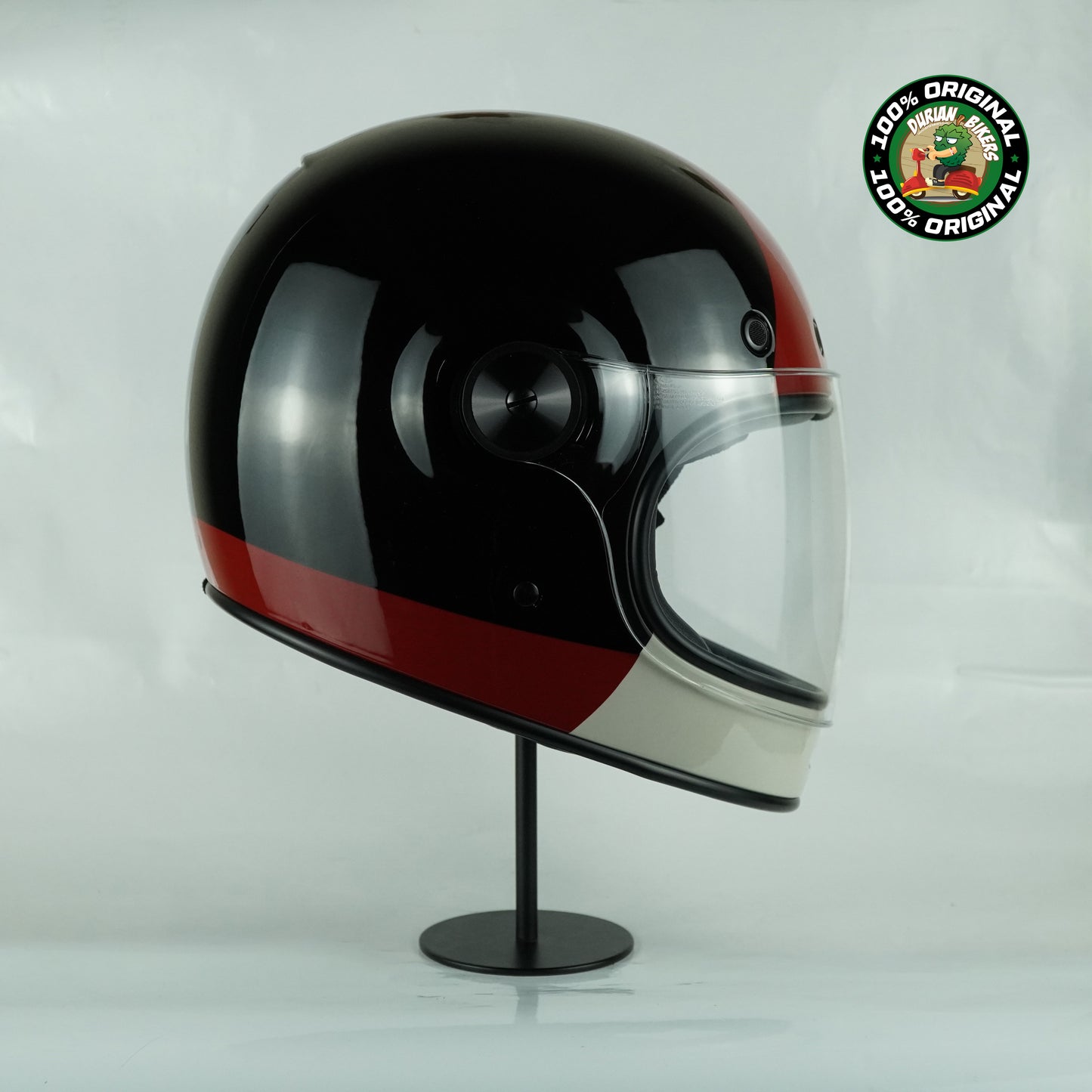 Bell Helmet Bullitt SE (Blazon Gloss Black/Burgundy)