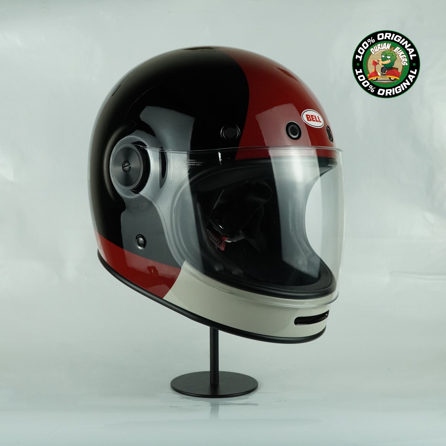 Bell Helmet Bullitt SE (Blazon Gloss Black/Burgundy)