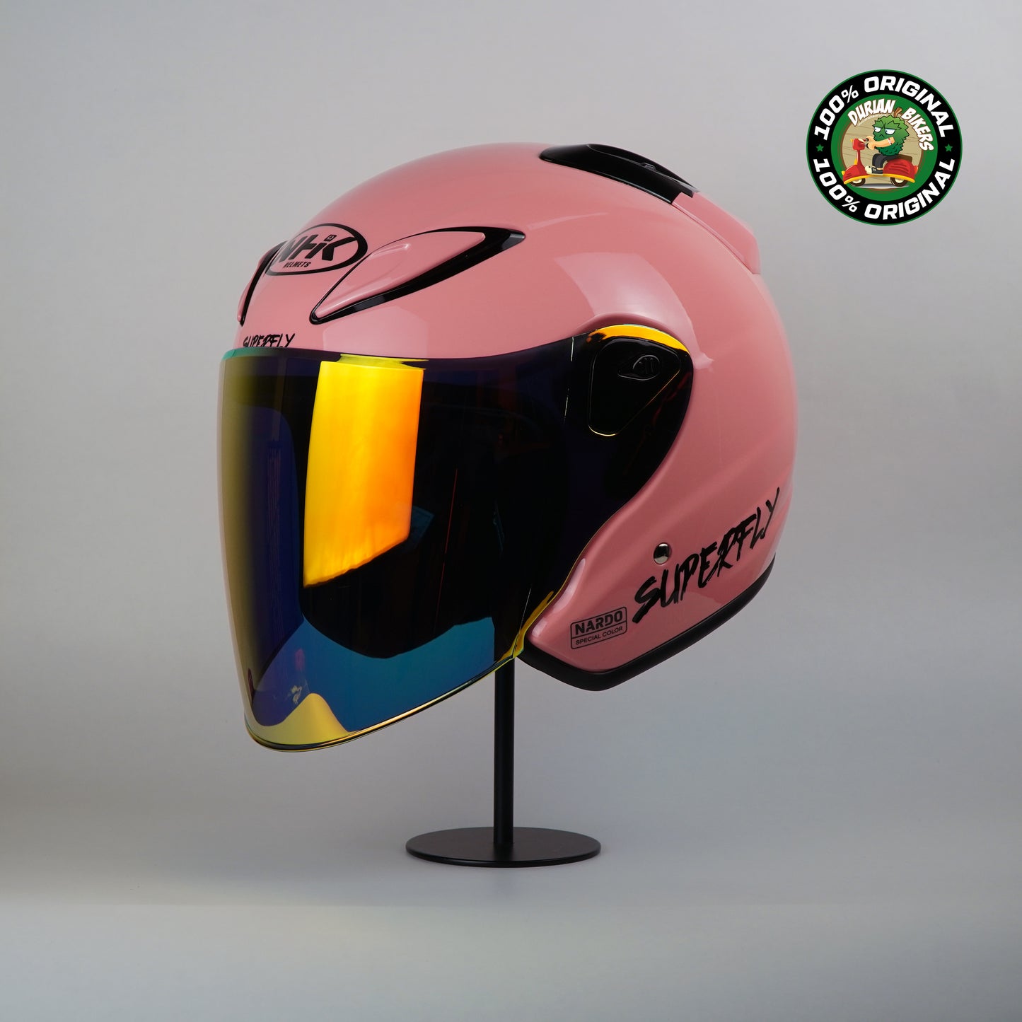 NHK Helmet X SUPERFLY R6 v2 Solid (Nardo Pink Glossy)