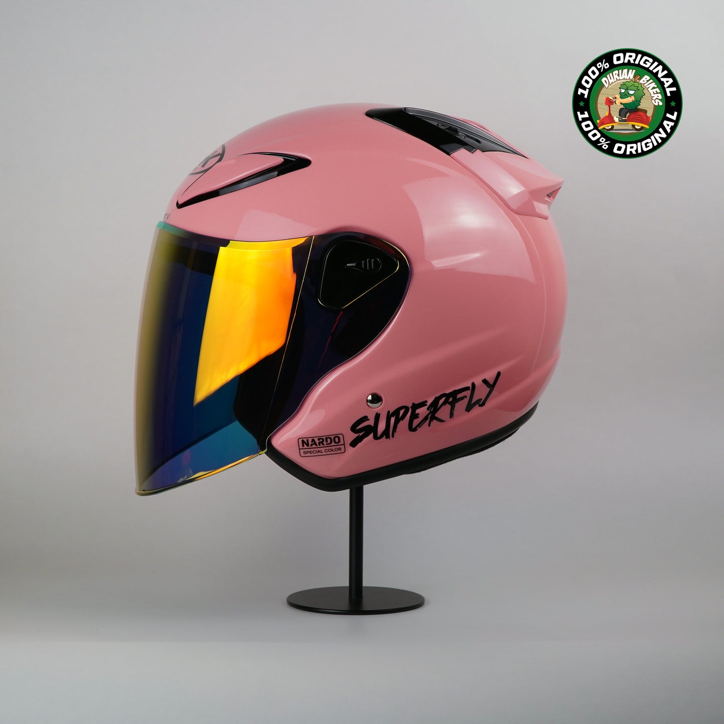 NHK Helmet X SUPERFLY R6 v2 Solid (Nardo Pink Glossy)