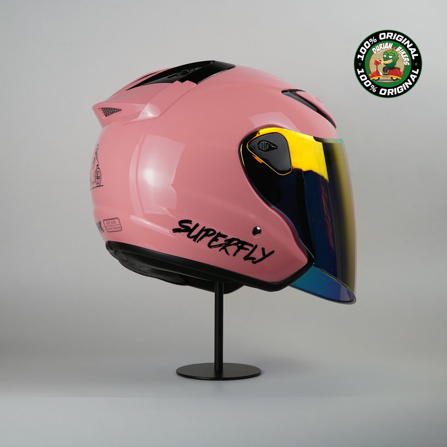 NHK Helmet X SUPERFLY R6 v2 Solid (Nardo Pink Glossy)