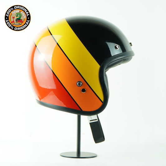 Bell Helmet Custom 500 (Riff Gloss Black/Yellow/Orange/Red)