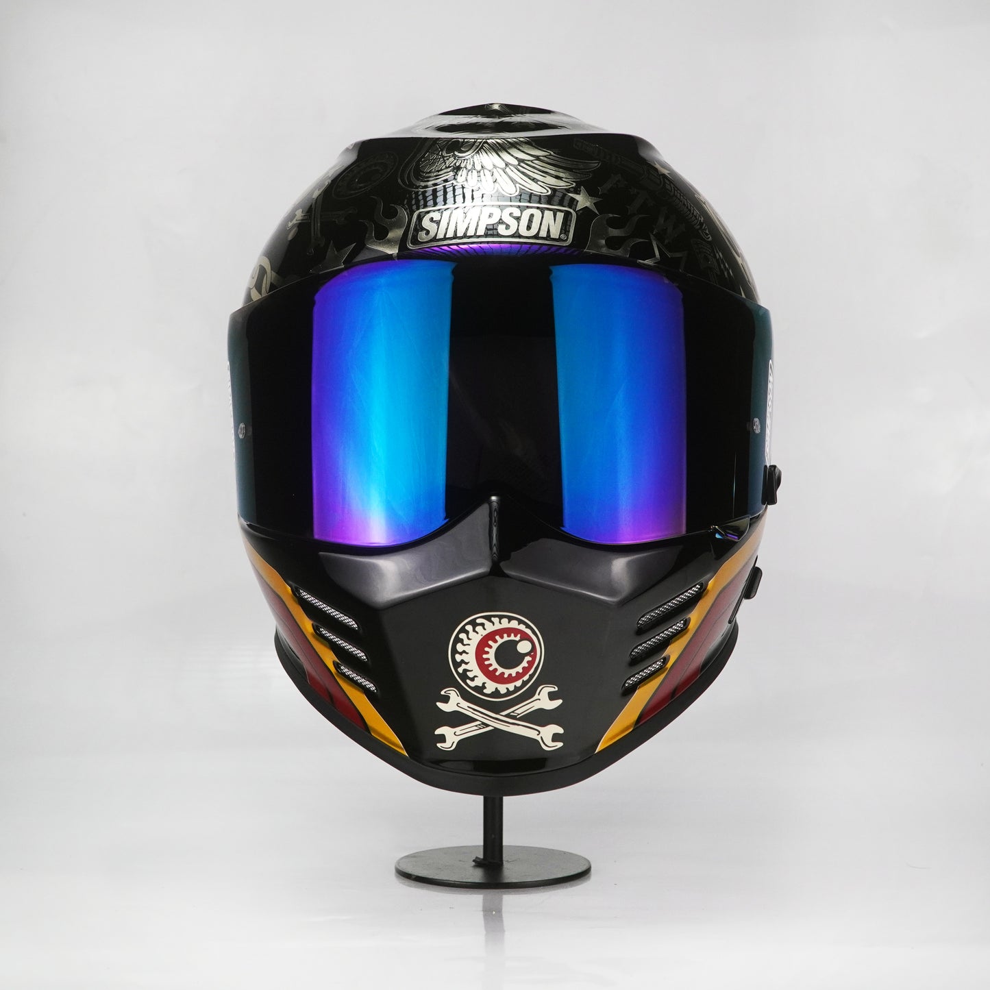 Simpson Helmet Venom Bandit (Black/Chrome)