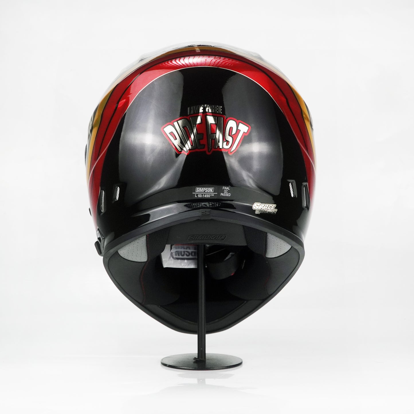 Simpson Helmet Venom Bandit (Black/Chrome)