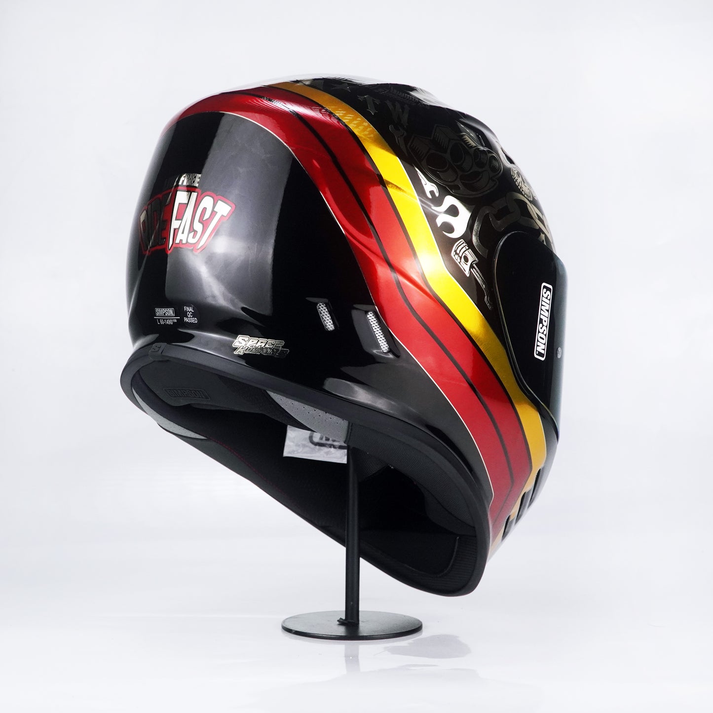 Simpson Helmet Venom Bandit (Black/Chrome)