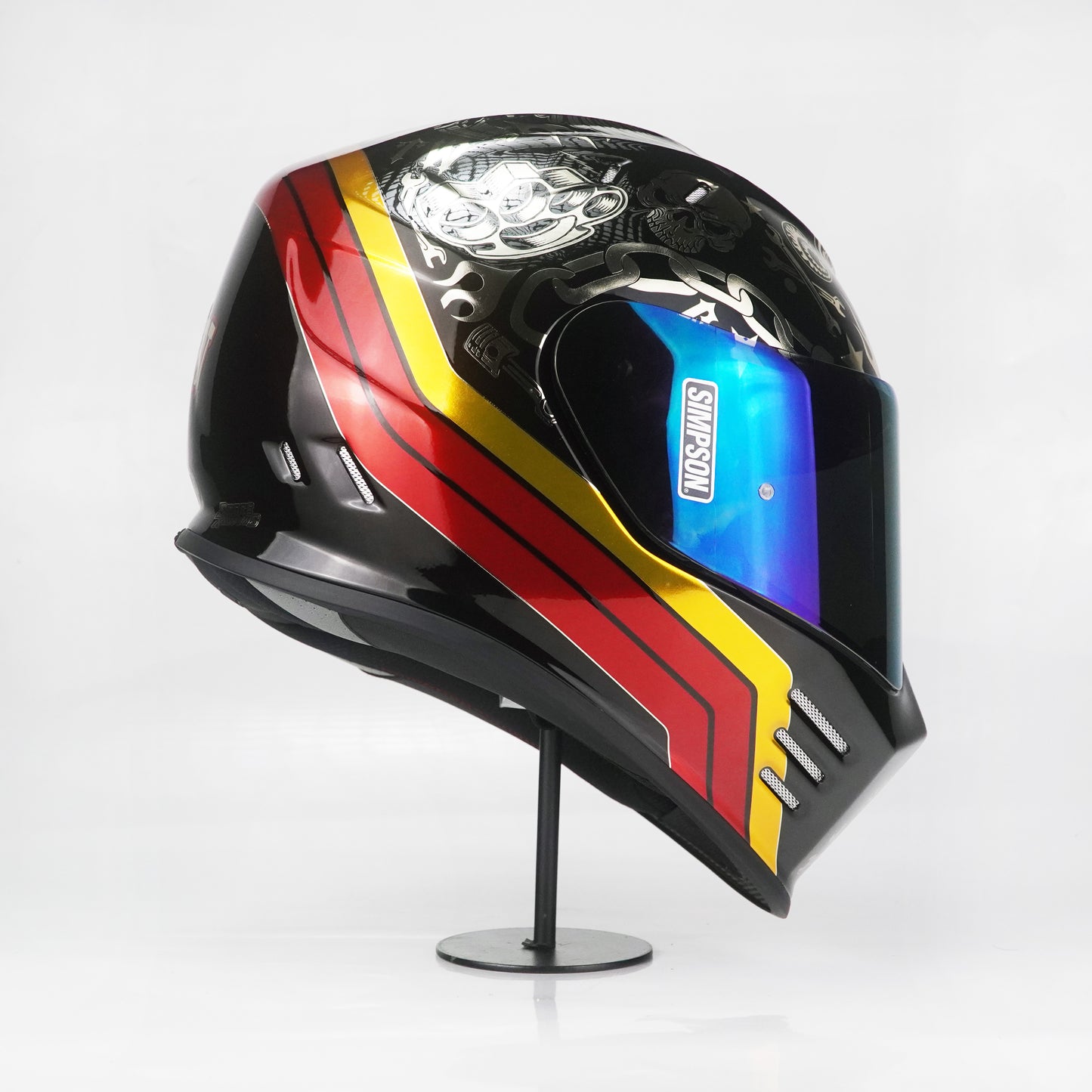 Simpson Helmet Venom Bandit (Black/Chrome)