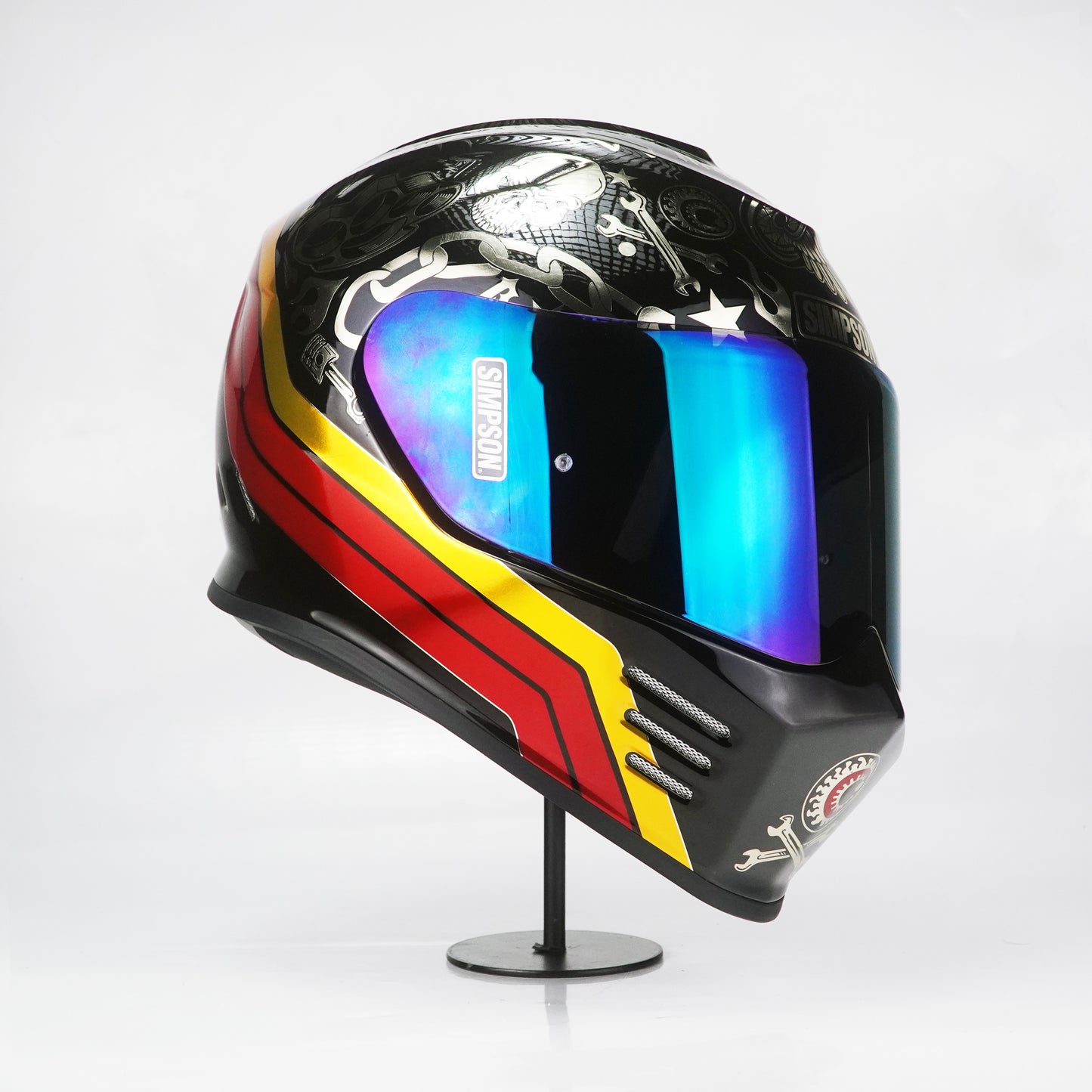 Simpson Helmet Venom Bandit (Black/Chrome)