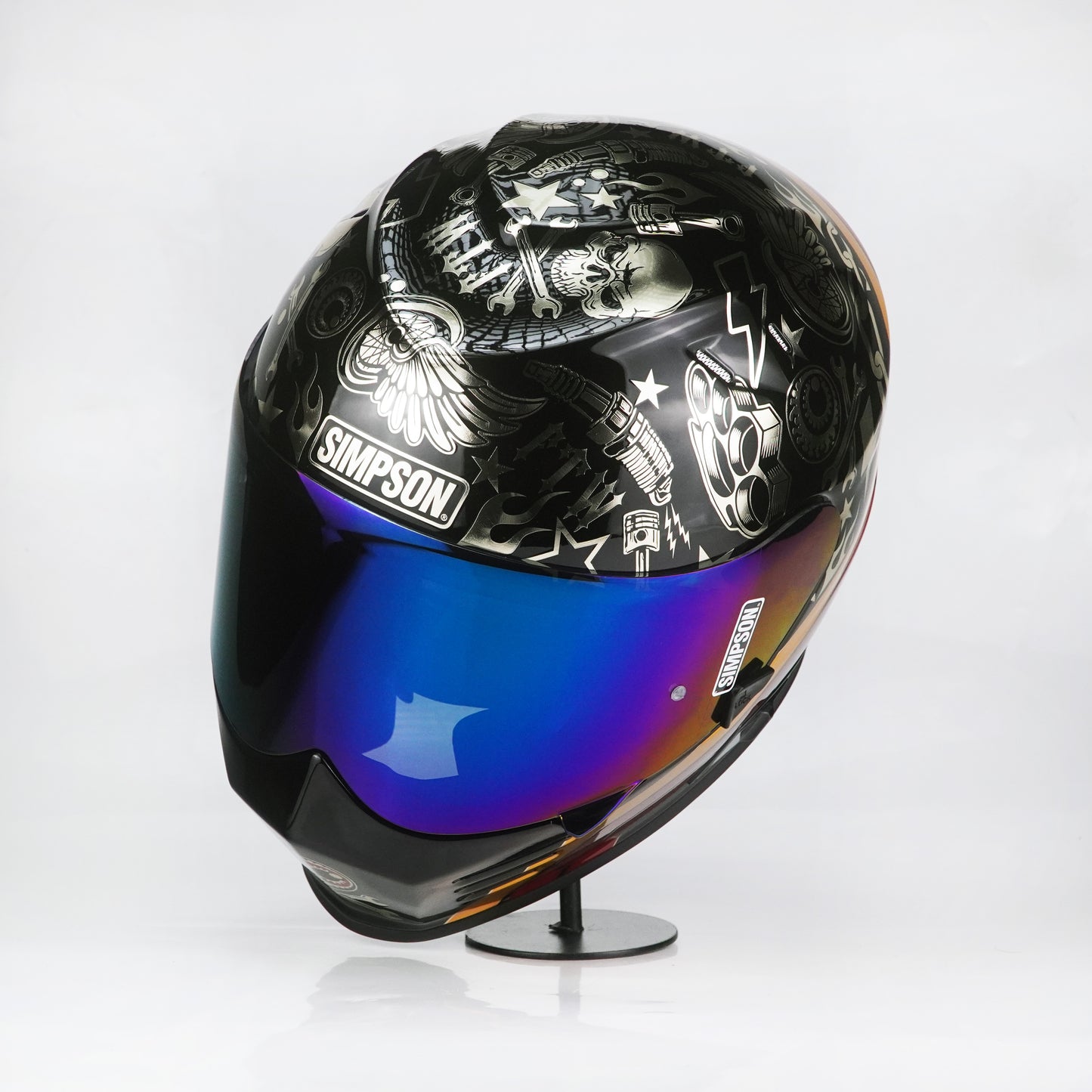 Simpson Helmet Venom Bandit (Black/Chrome)