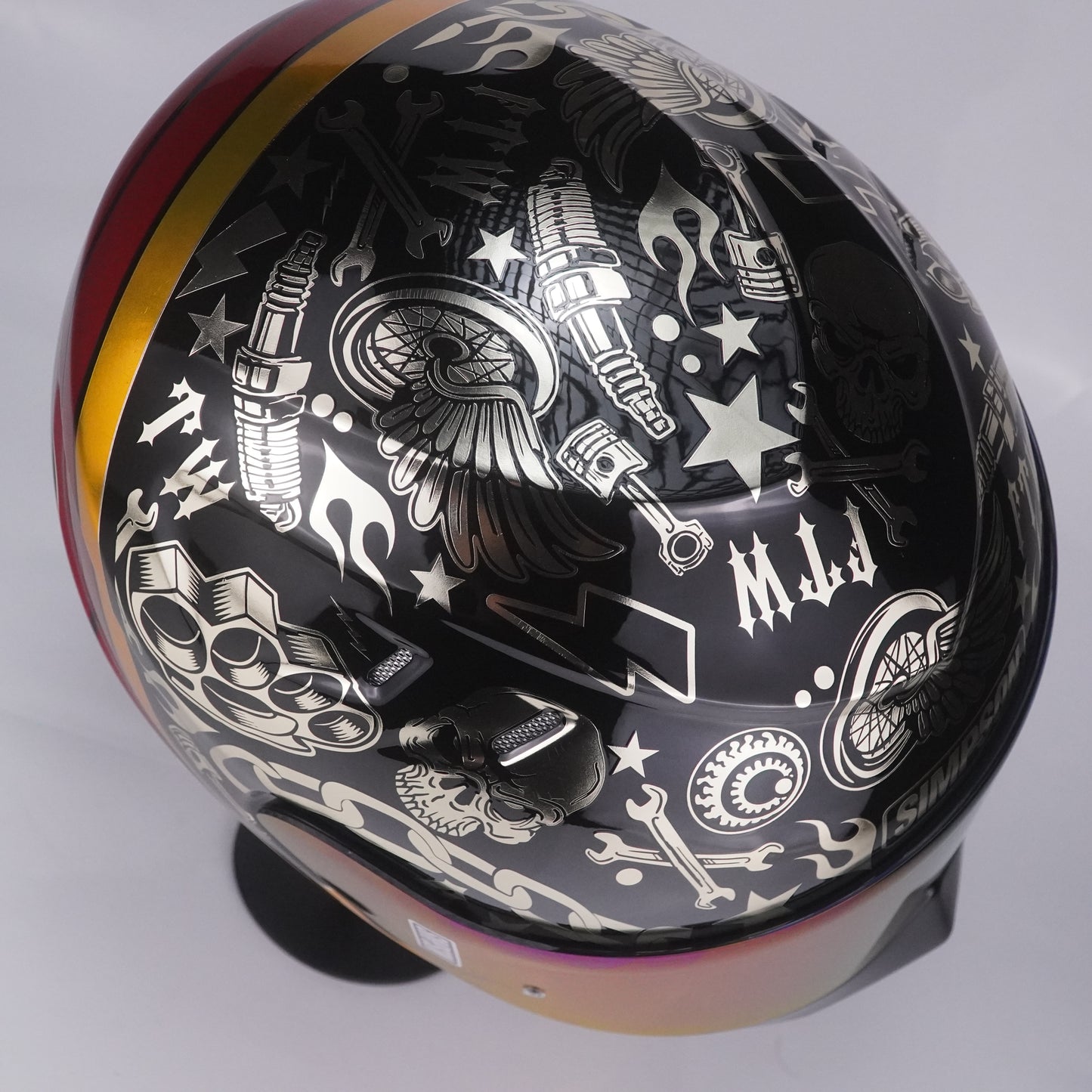 Simpson Helmet Venom Bandit (Black/Chrome)