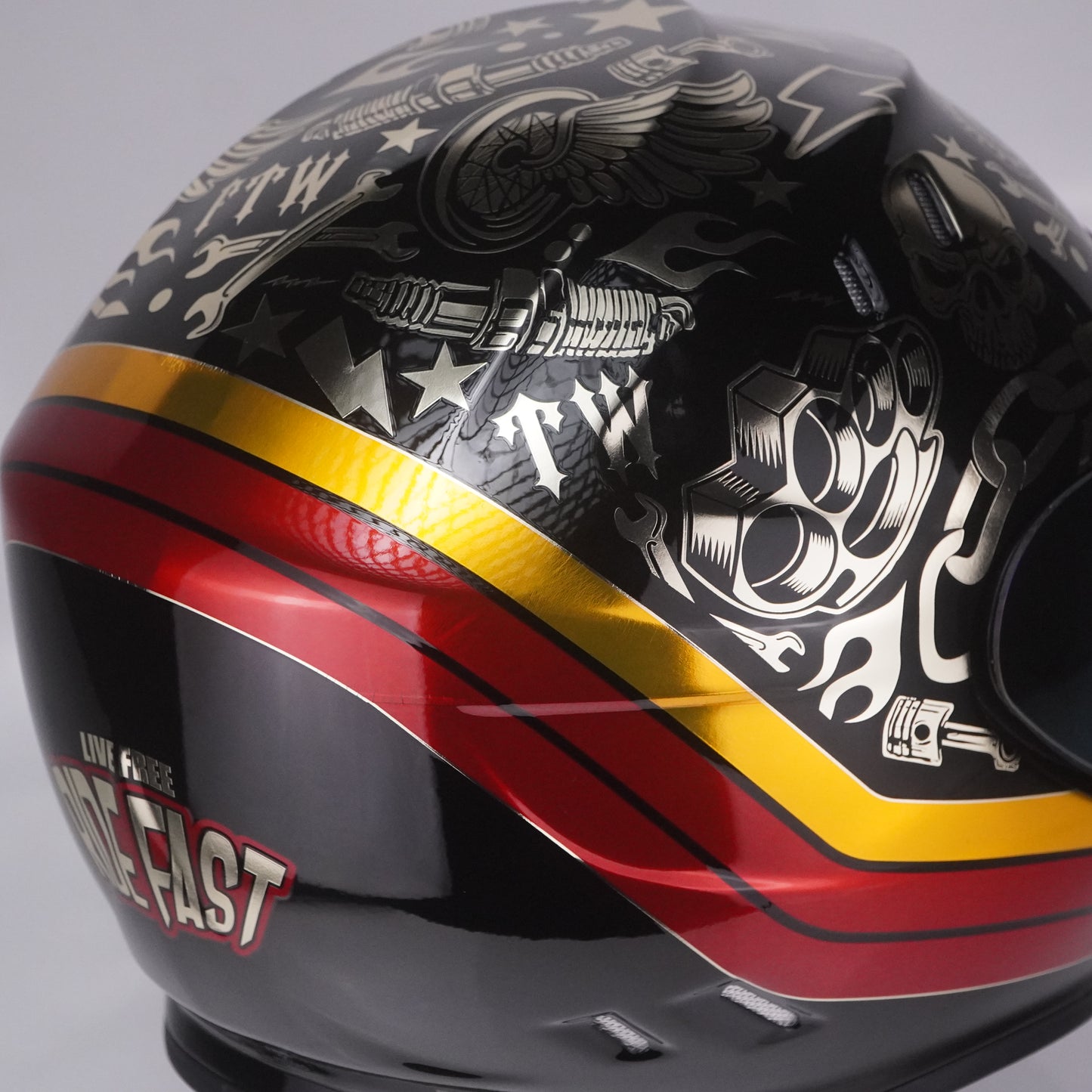 Simpson Helmet Venom Bandit (Black/Chrome)