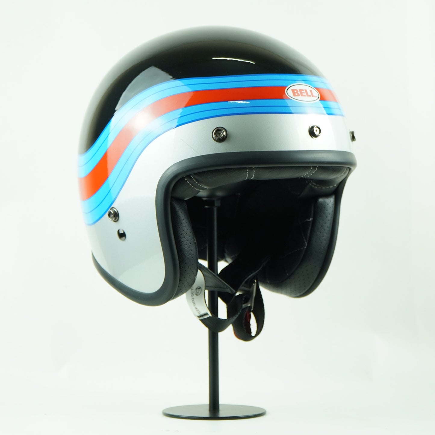 Bell Helmet Custom 500 (Pulse Gloss Black/Blue/Red)