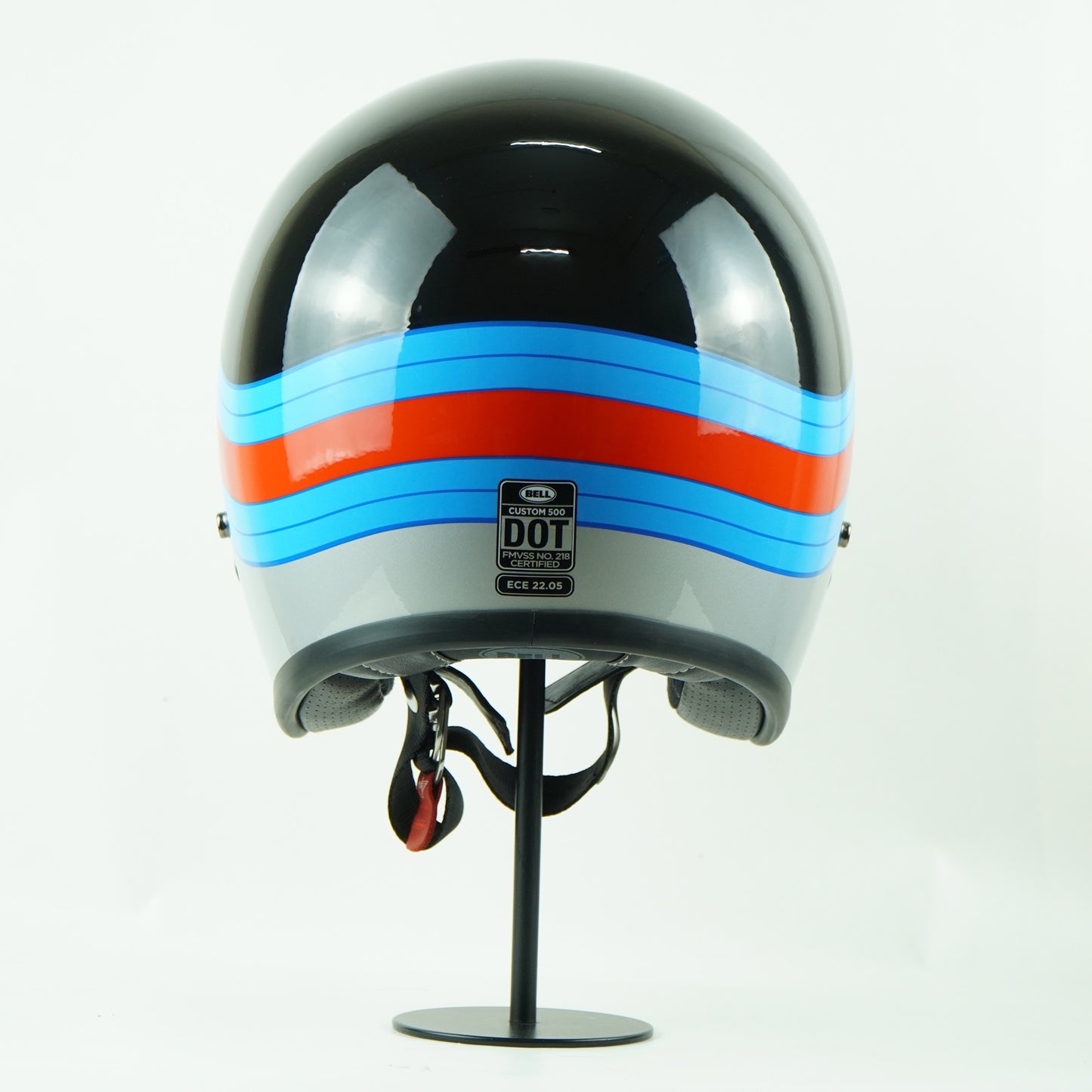 Bell Helmet Custom 500 (Pulse Gloss Black/Blue/Red)