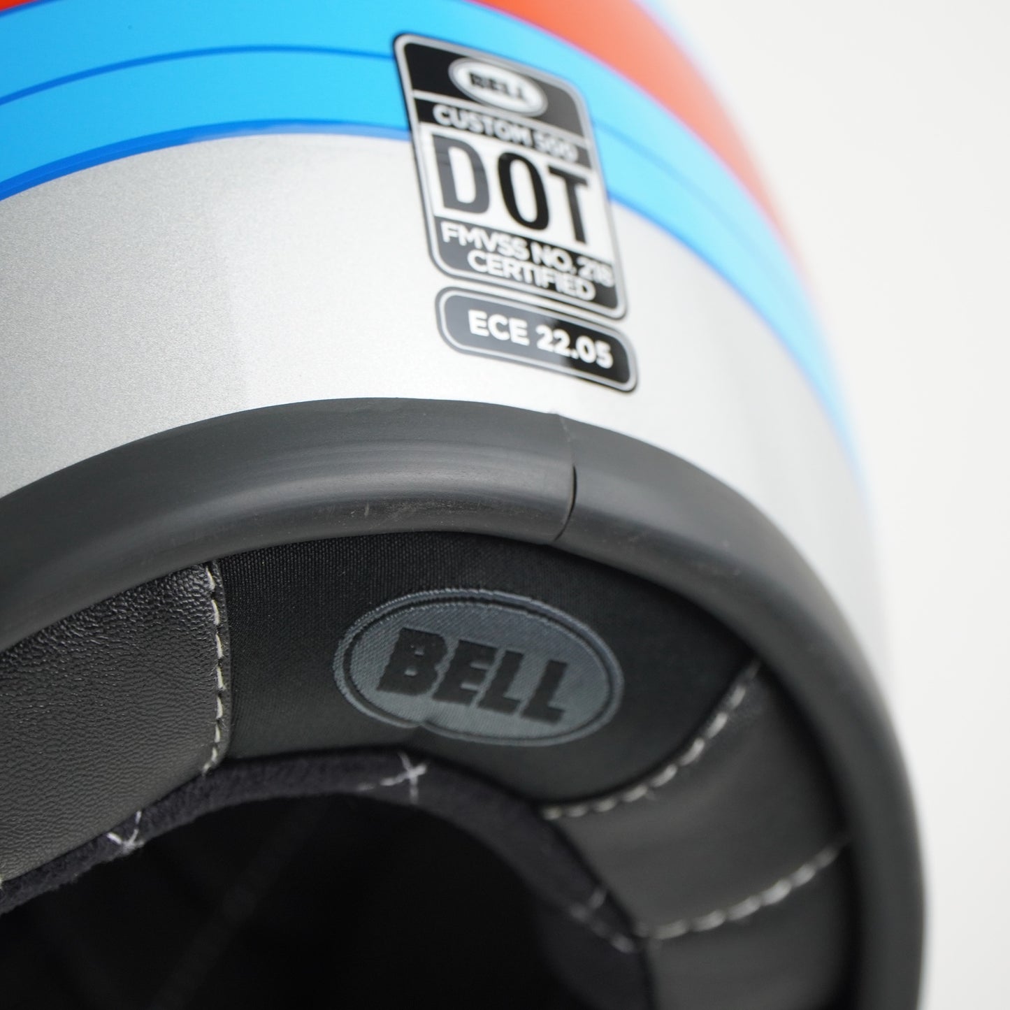 Bell Helmet Custom 500 (Pulse Gloss Black/Blue/Red)