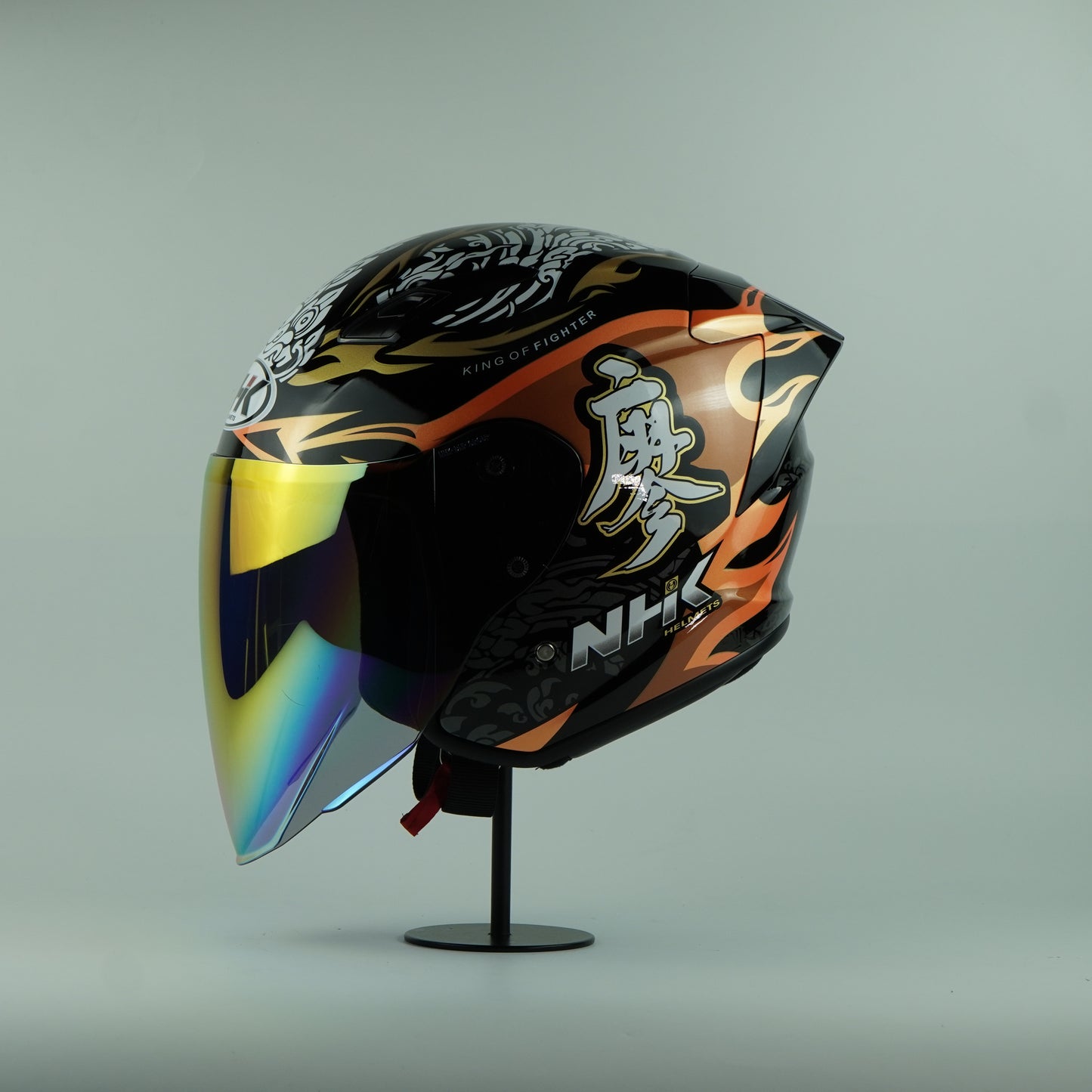 NHK Helmet S1GP S Chanon (Black/Orange Glossy)