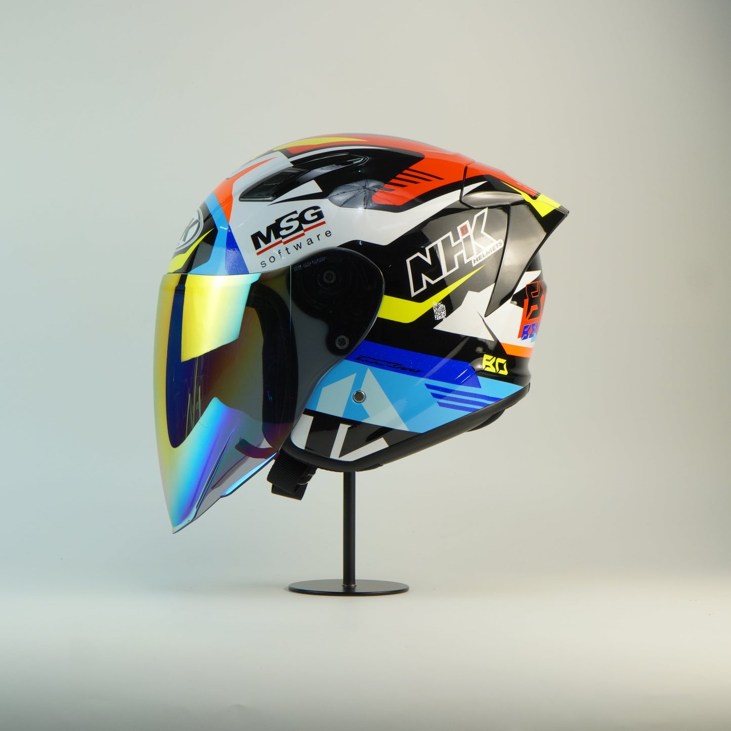 NHK Helmet S1GP S BO #9 (White Glossy)