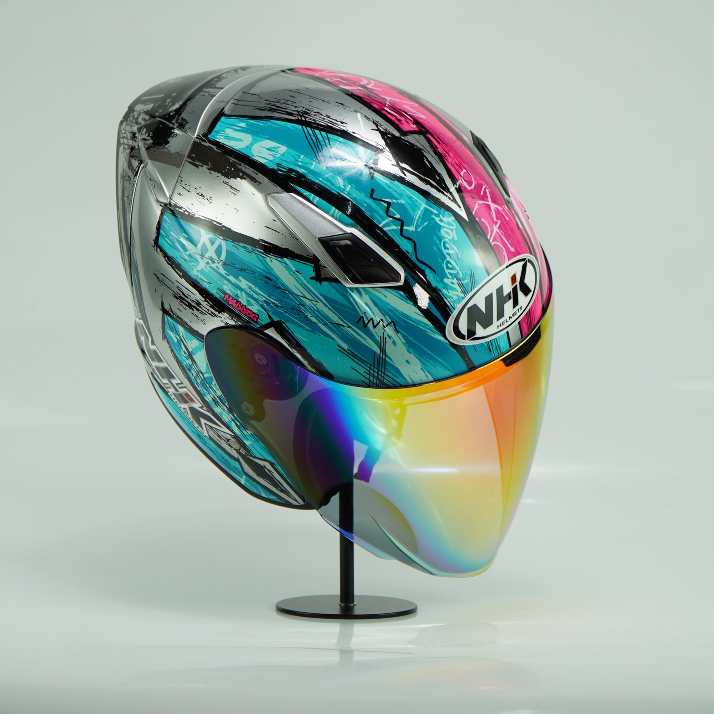 NHK Helmet S1GP S Archie (Chrome Silver Glossy)