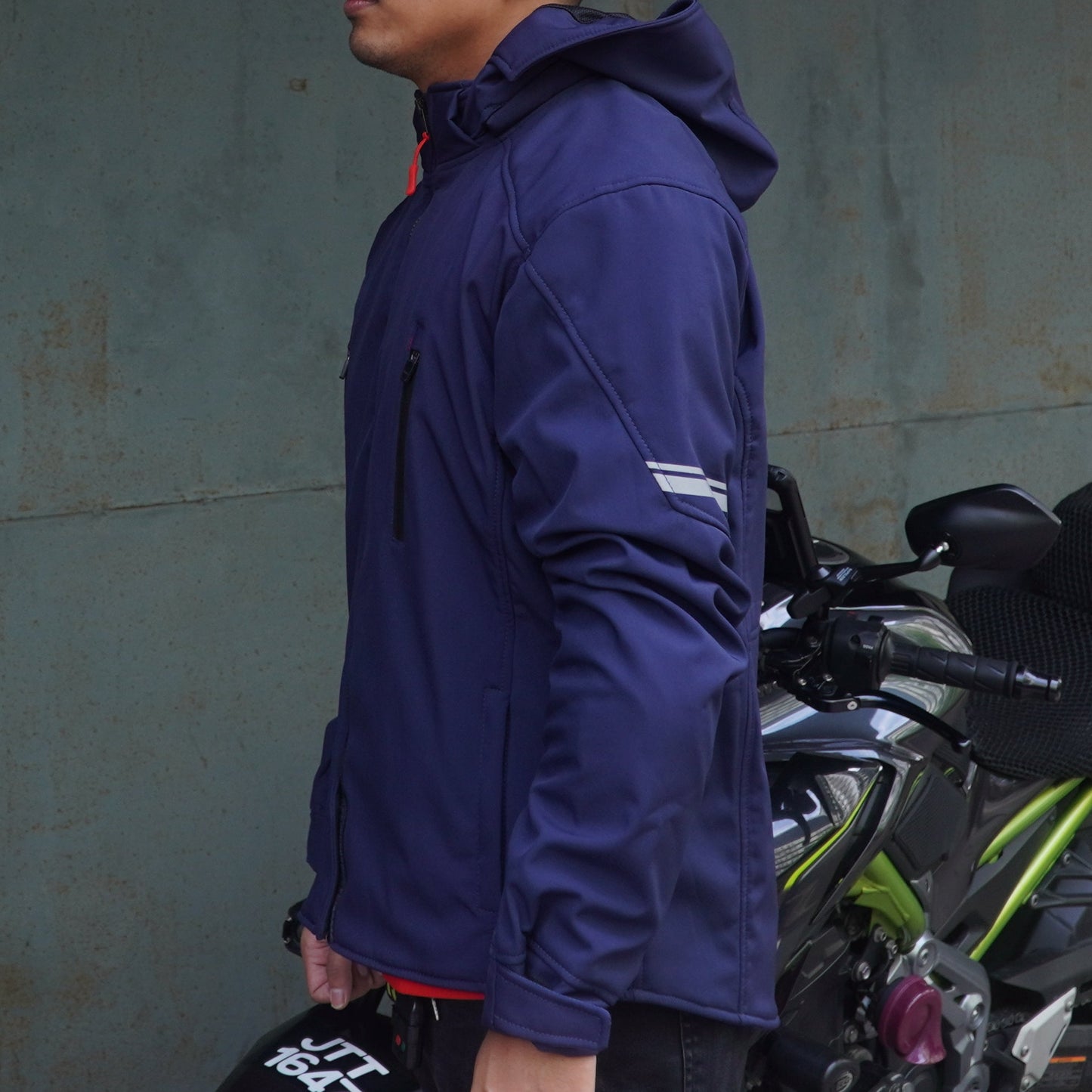 Durian Bikers D-24 Men Jacket Parka (Navy Blue)